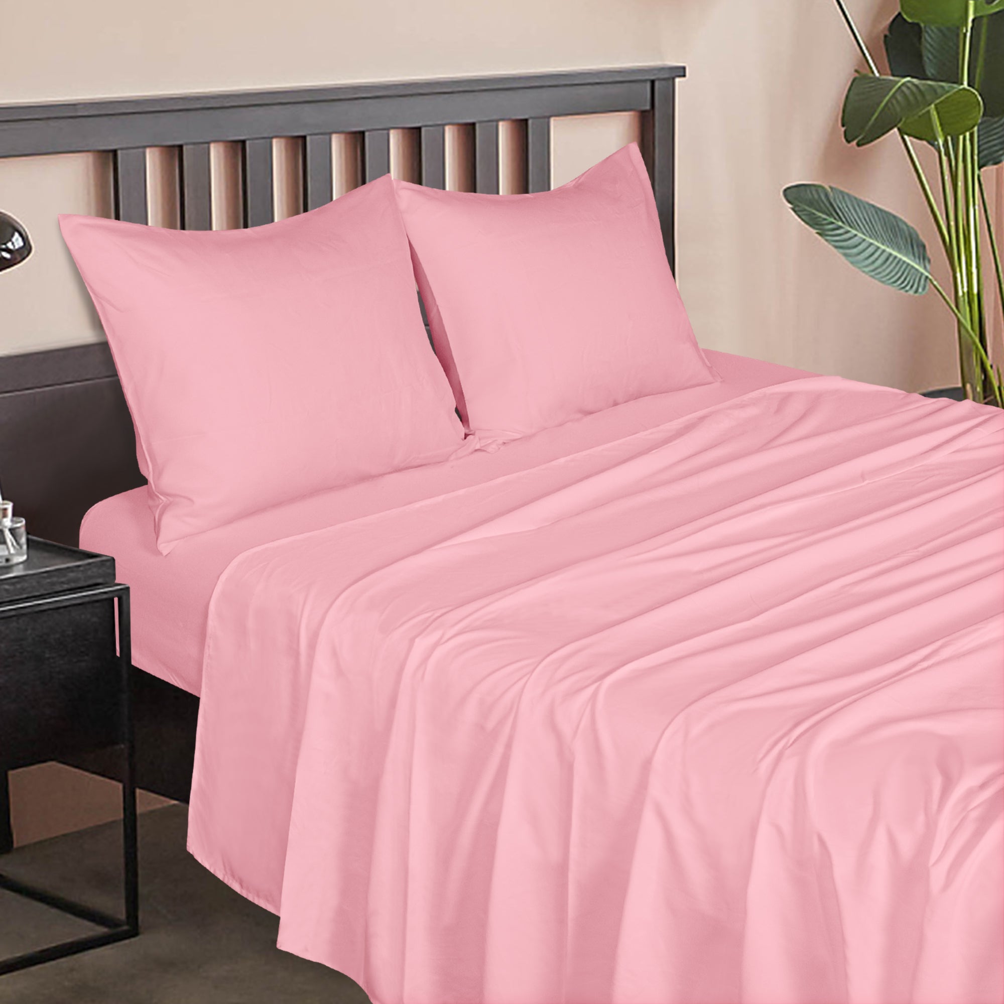 4 Pieces Brushed Microfiber Bed Sheet Set