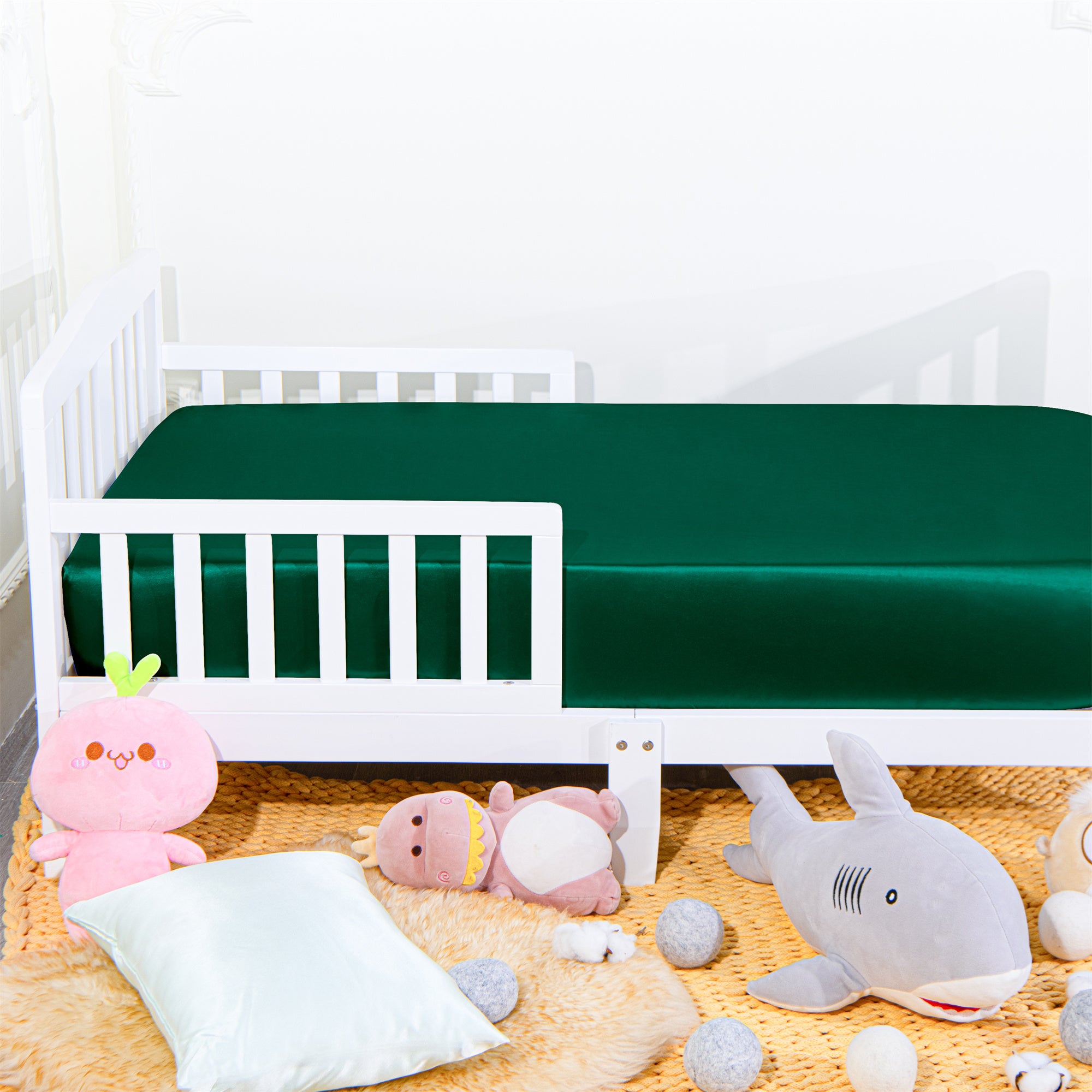Soft and Skin-friendly Satin Fitted Crib Sheet