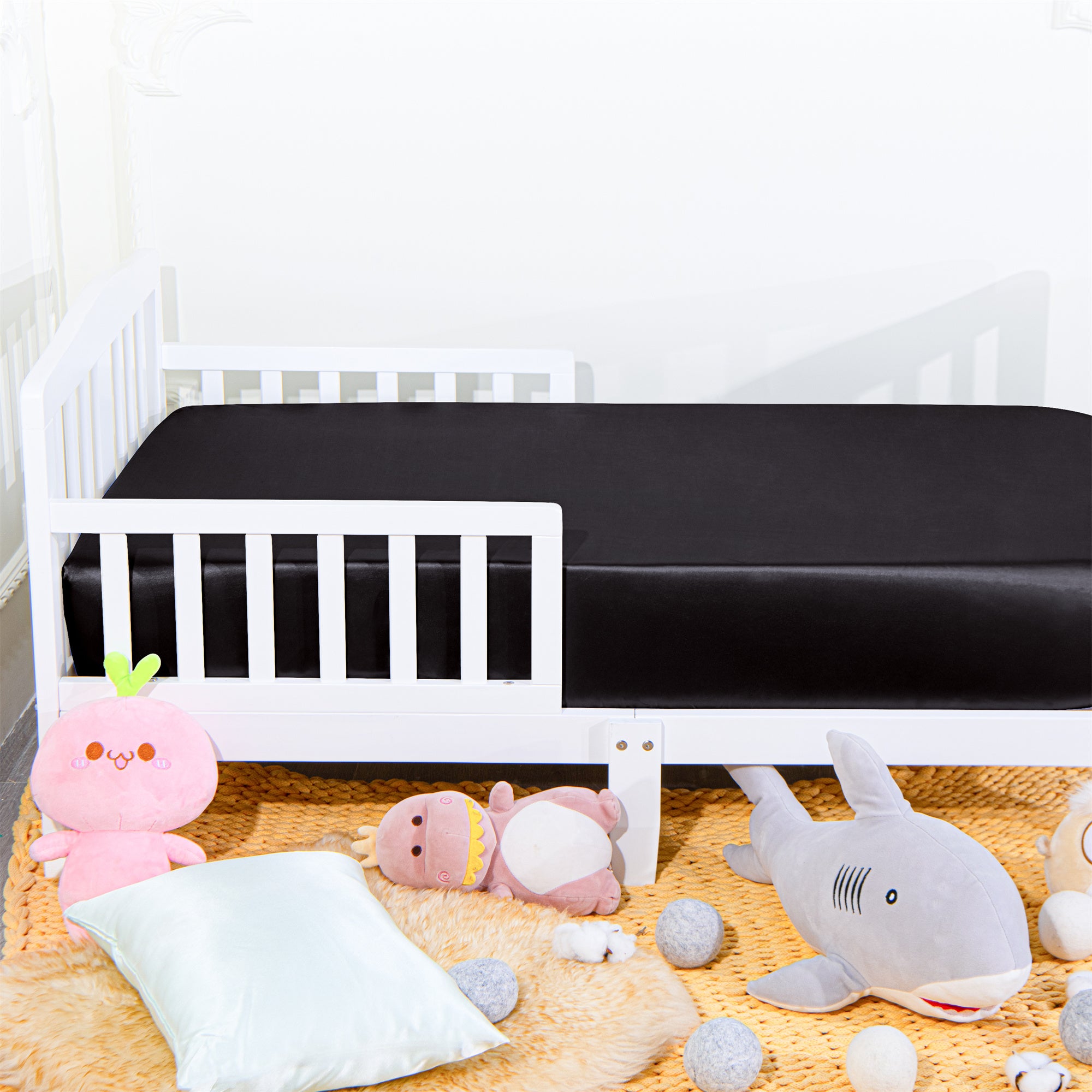 Soft and Skin-friendly Satin Fitted Crib Sheet
