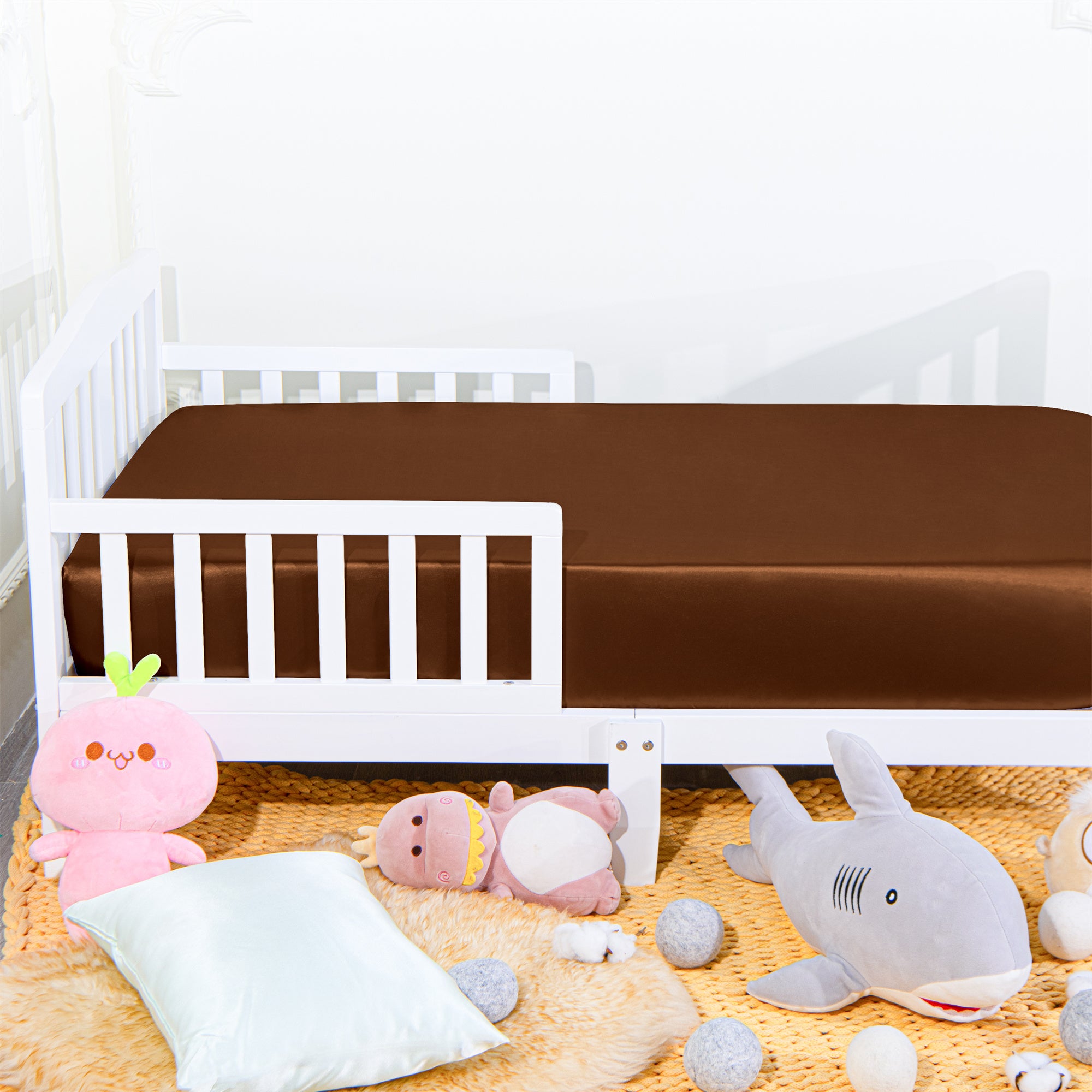 Soft and Skin-friendly Satin Fitted Crib Sheet