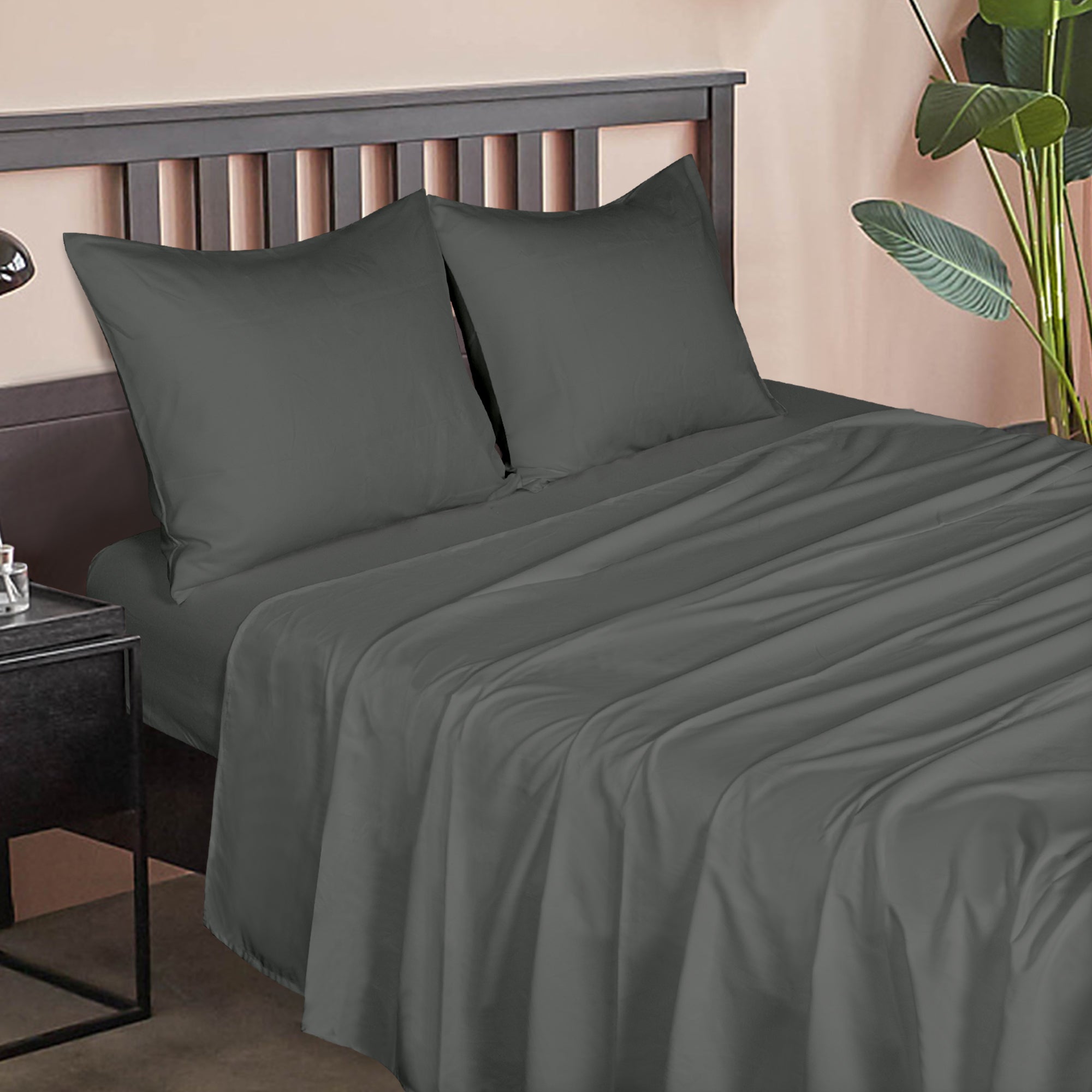 4 Pieces Brushed Microfiber Bed Sheet Set