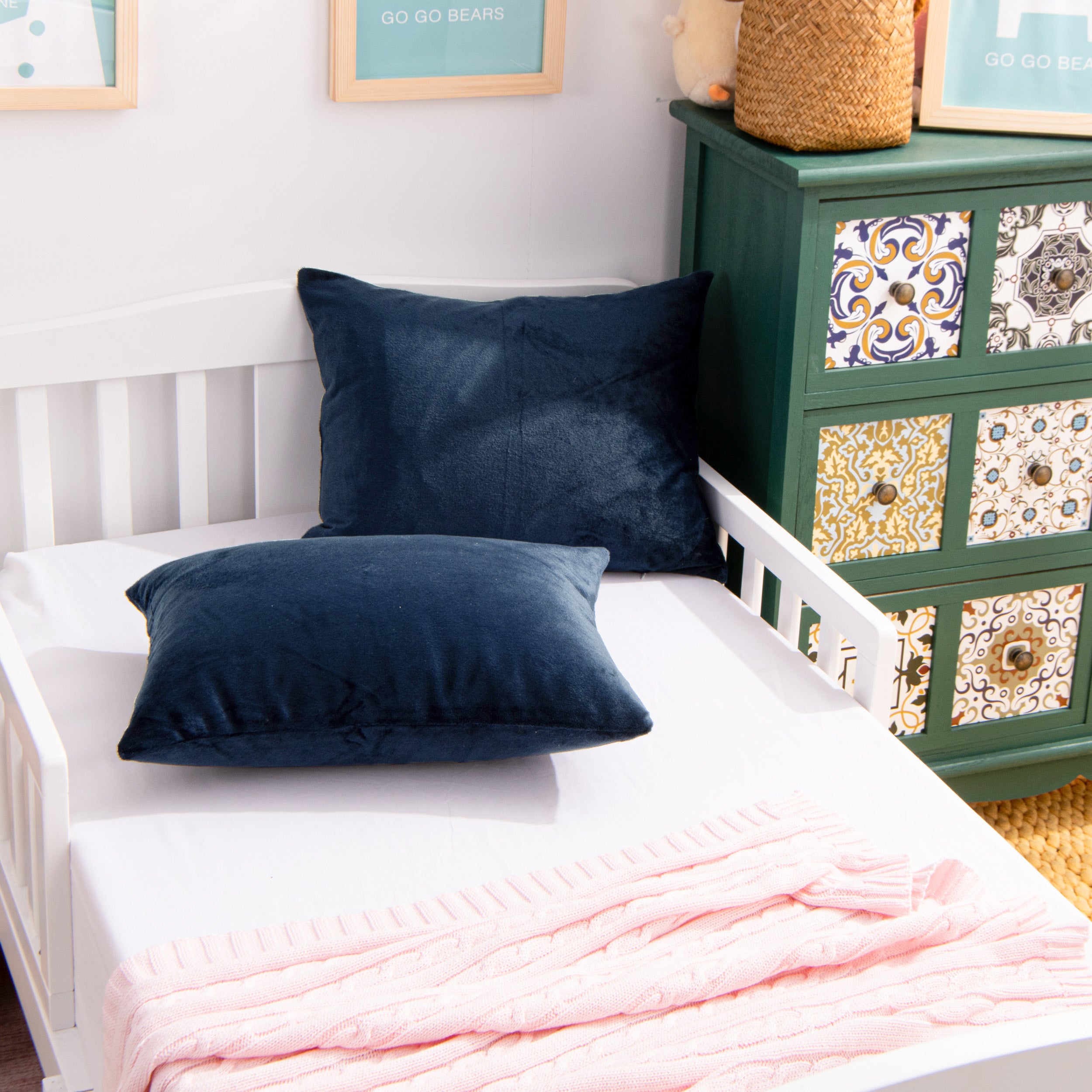 2 Pack Velvet Toddler Pillowcases