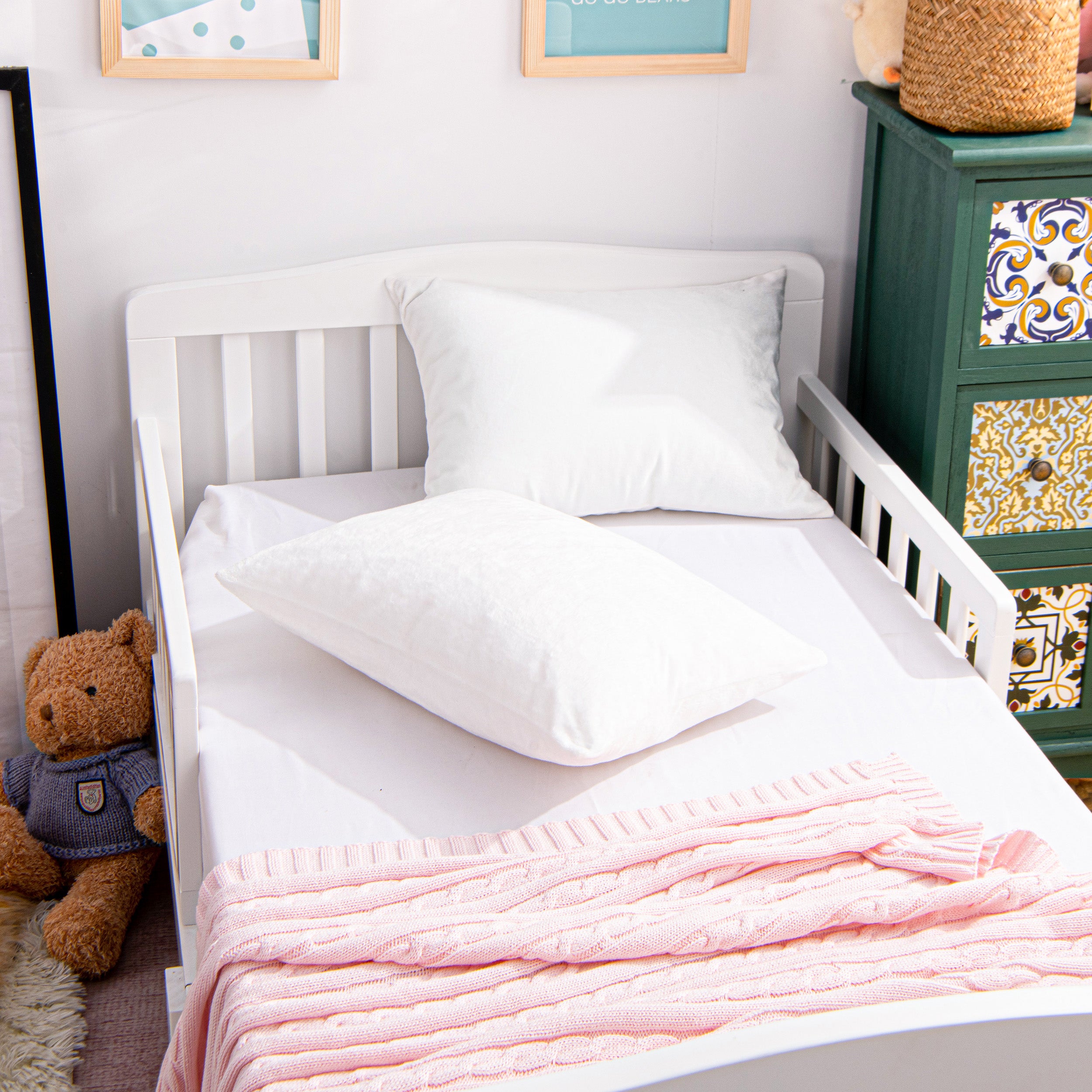 2 Pack Velvet Toddler Pillowcases