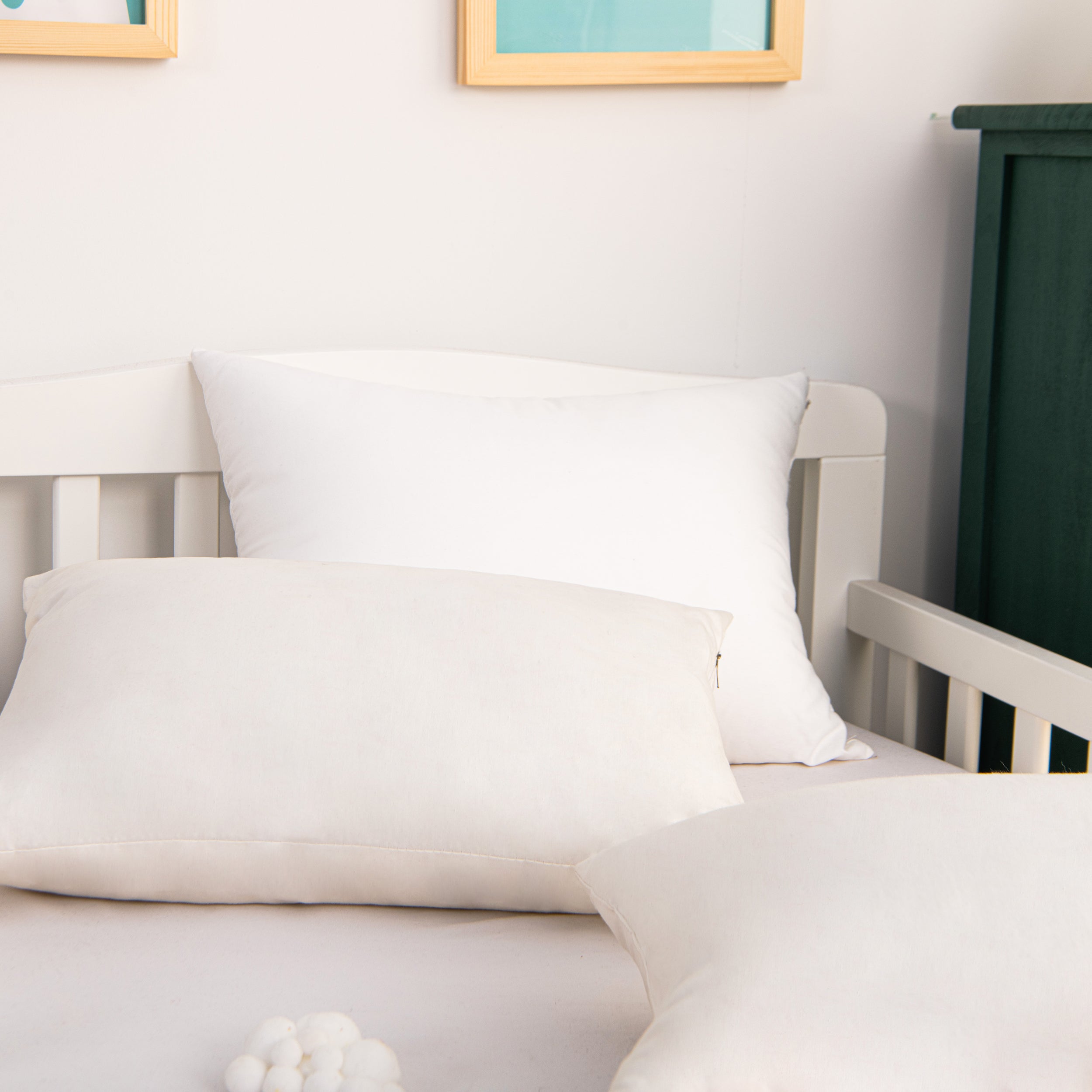 2 Pack Cotton Down Alternative Soft Toddler Pillows