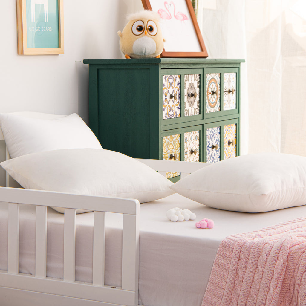2 Pack Cotton Down Alternative Soft Toddler Pillows