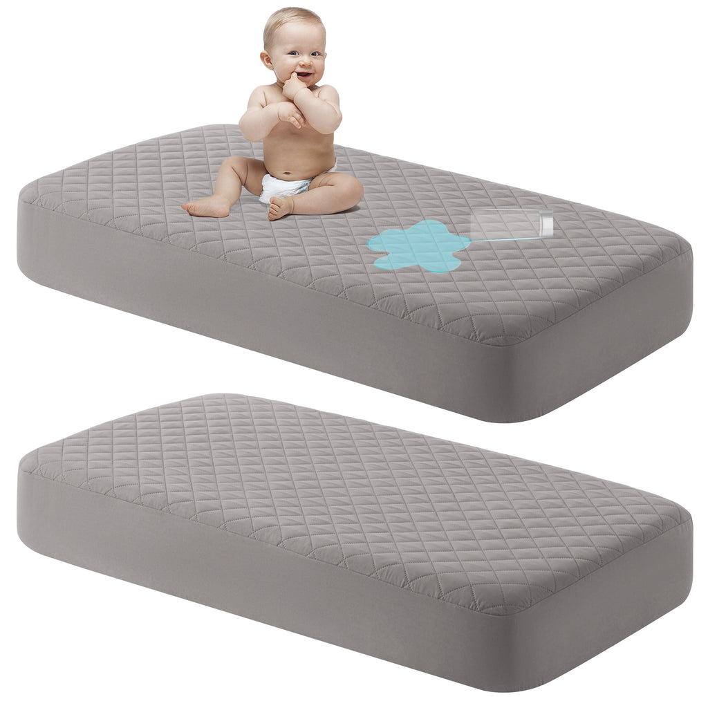2 Pack Toddler Waterproof Crib Mattress