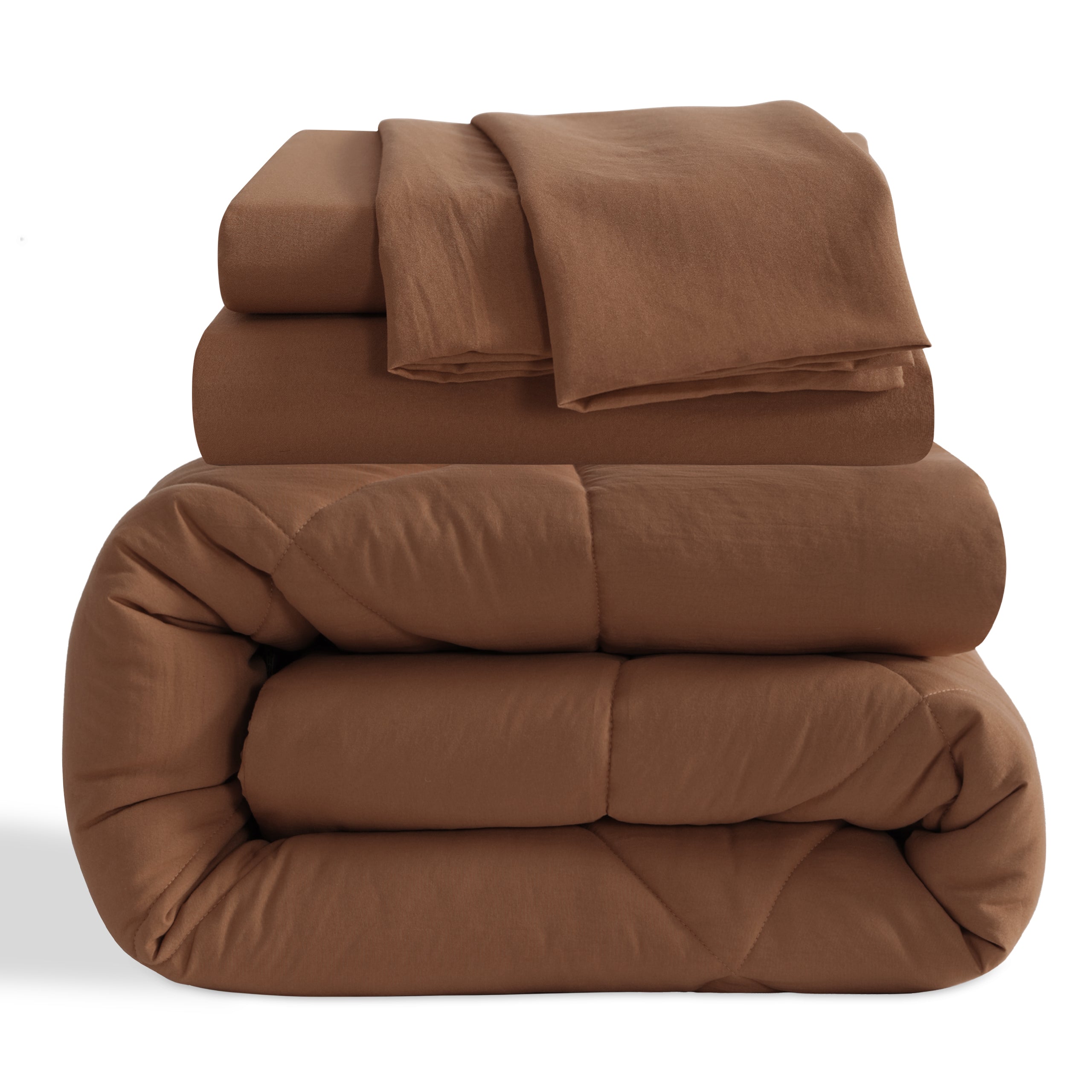 5/7 Pieces Microfiber Bedding Comforter Set