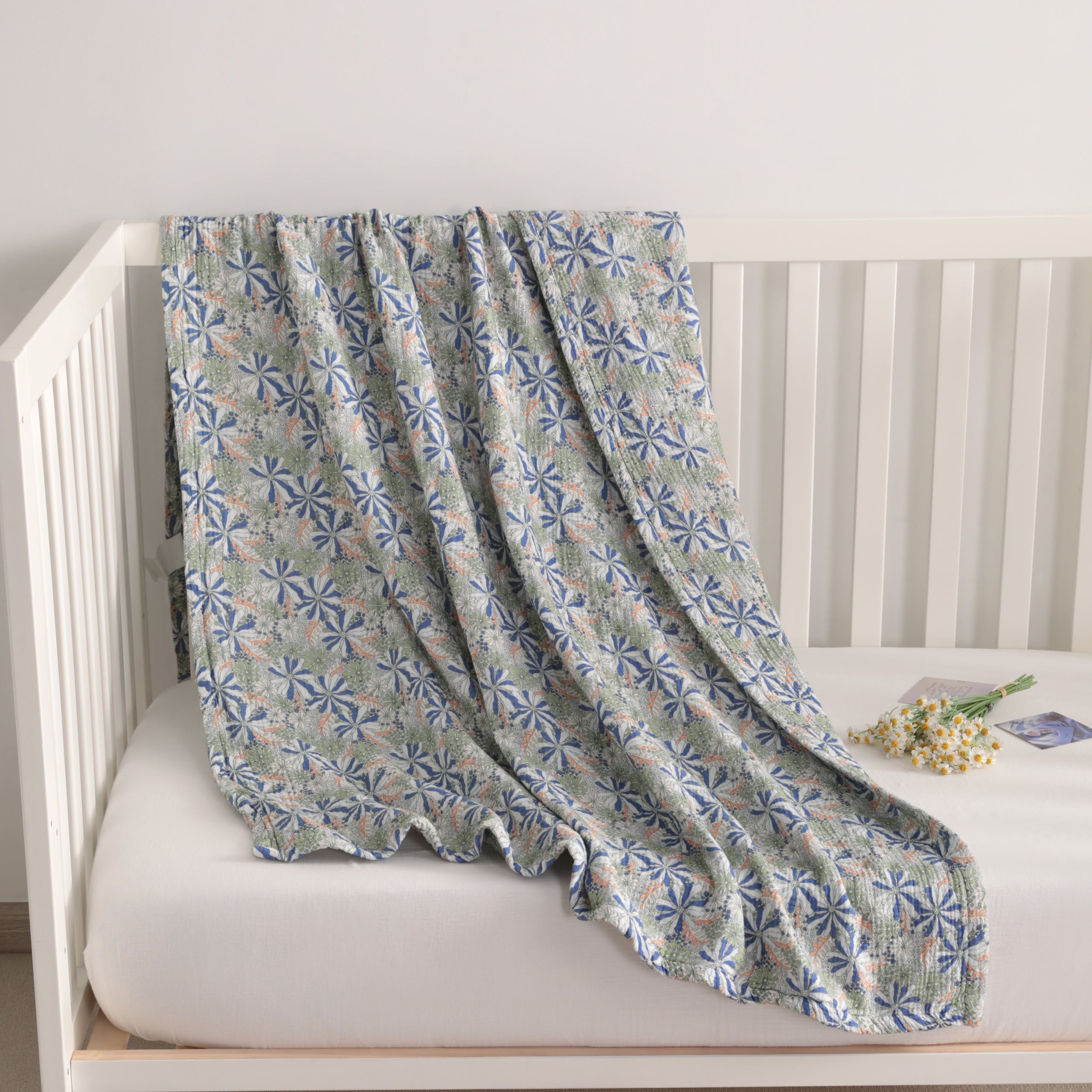 100% Cotton Four-layer Skin-friendly  Toddler Blanket