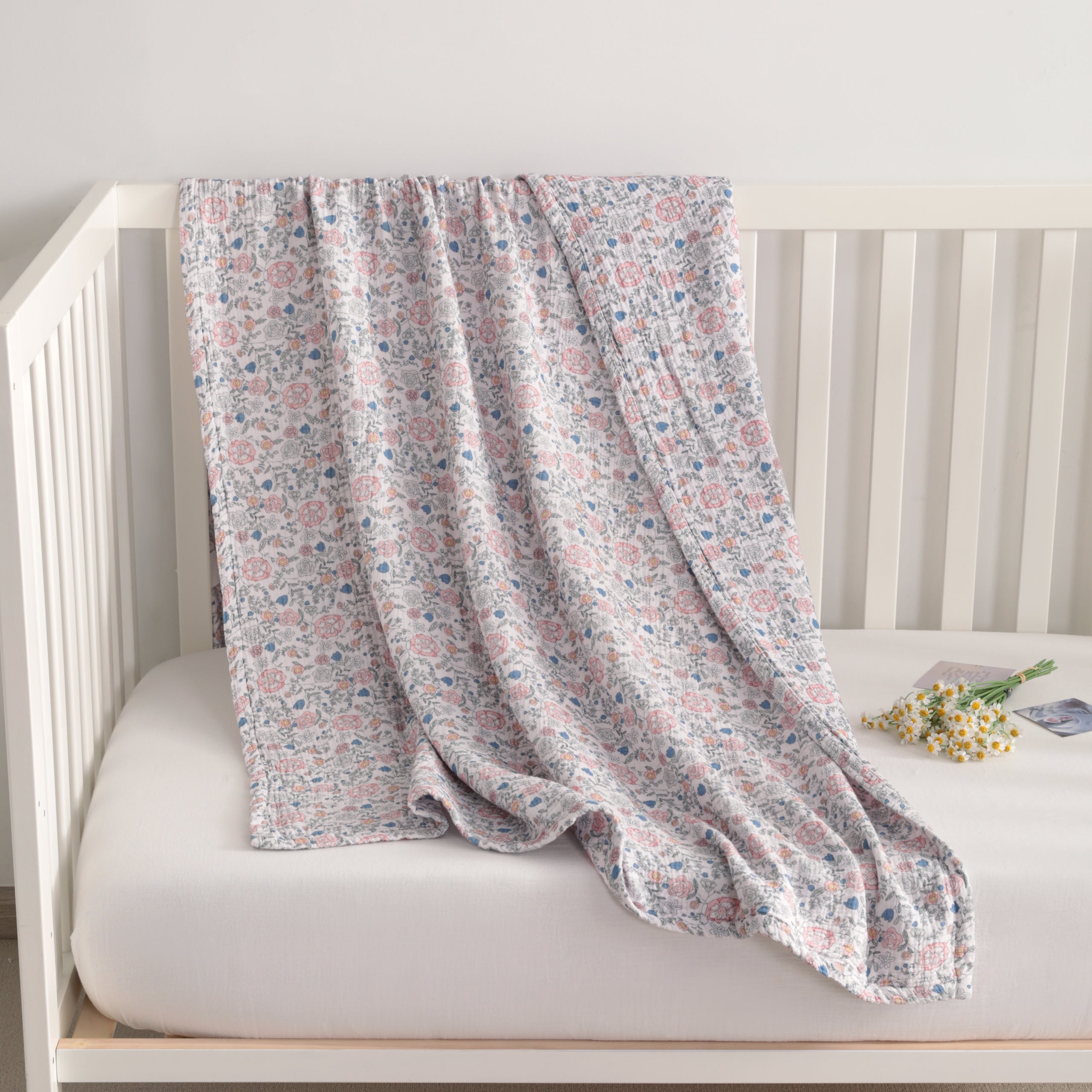 100% Cotton Four-layer Skin-friendly  Toddler Blanket
