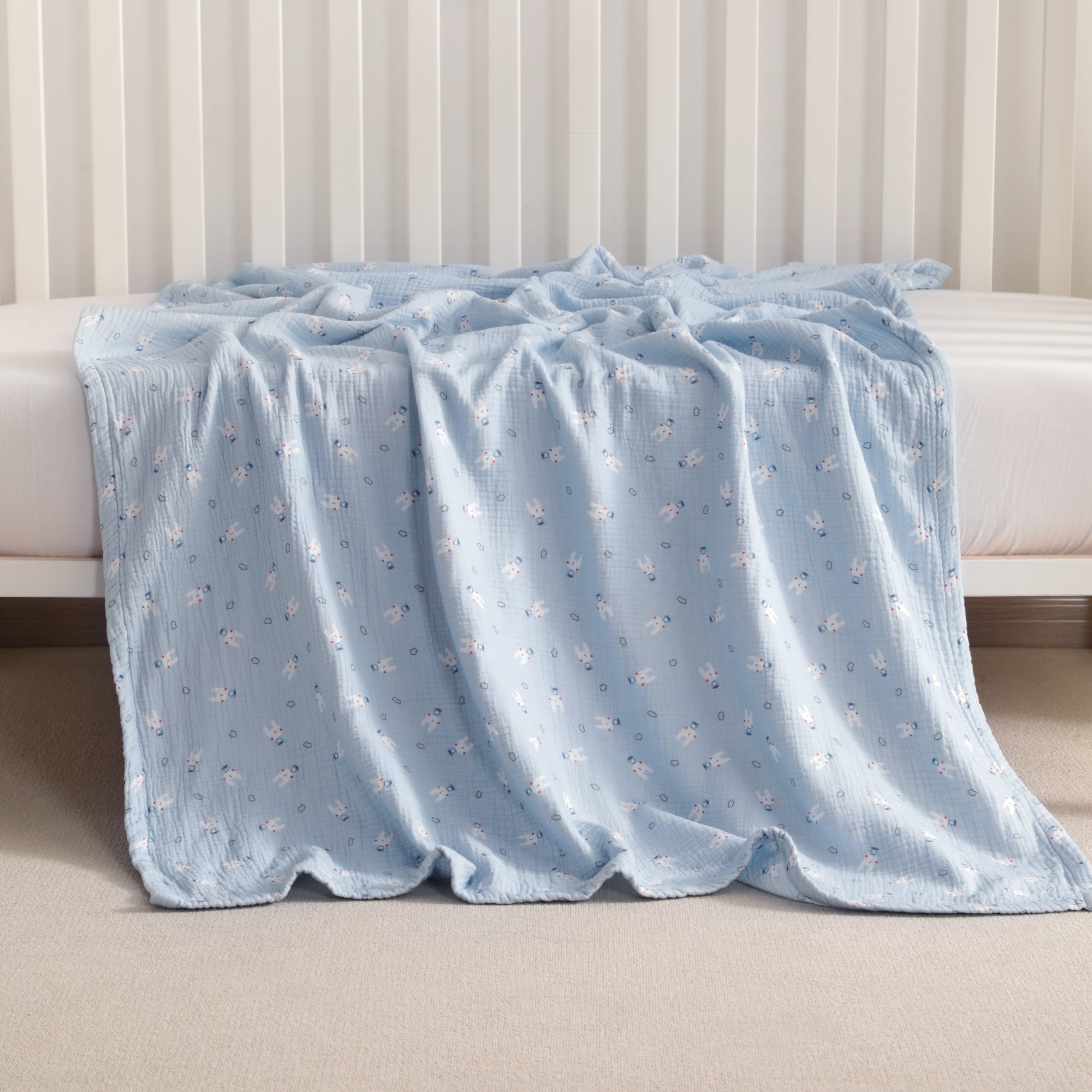 100% Cotton Double-layer Skin-friendly Toddler Blanket