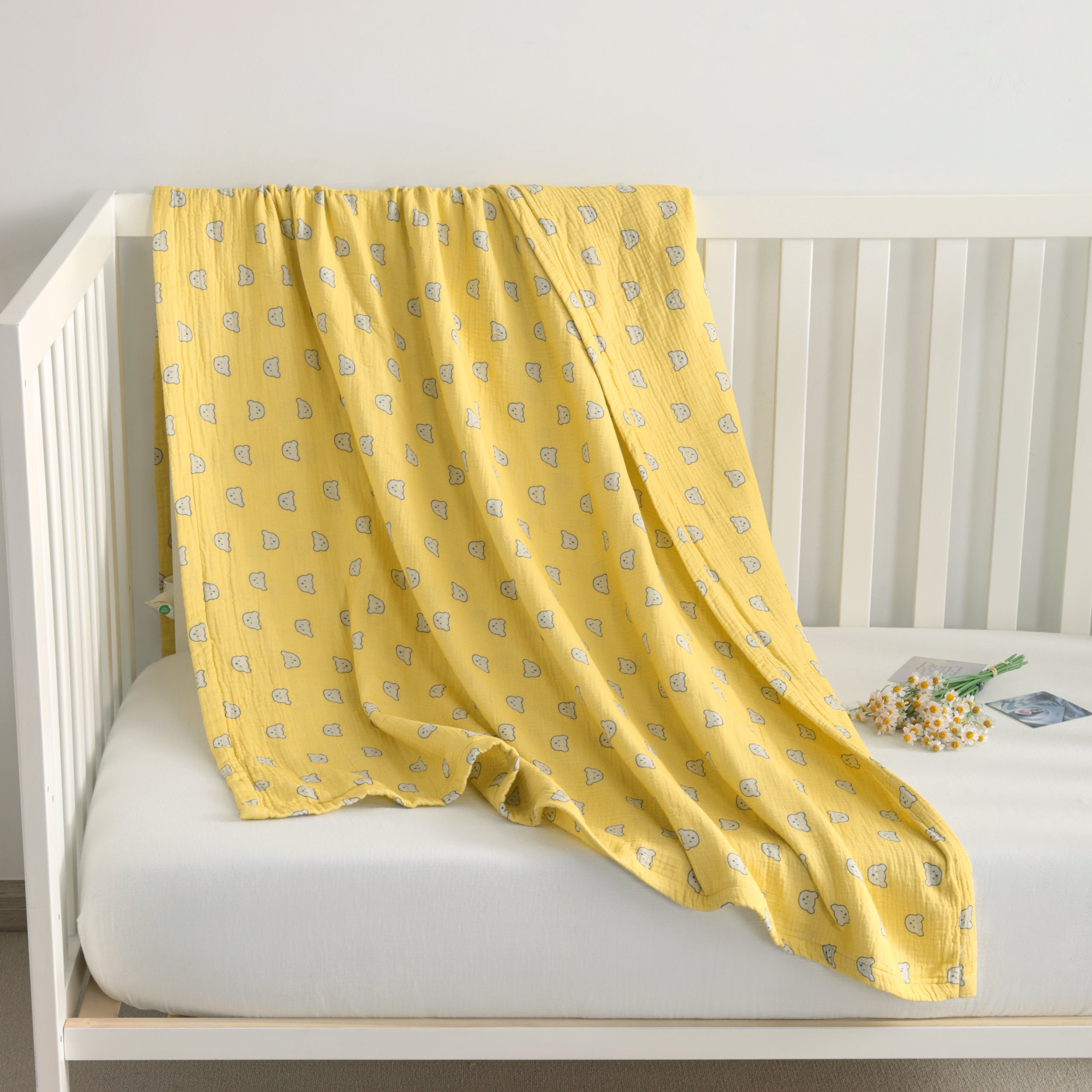 100% Cotton Four-layer Skin-friendly  Toddler Blanket