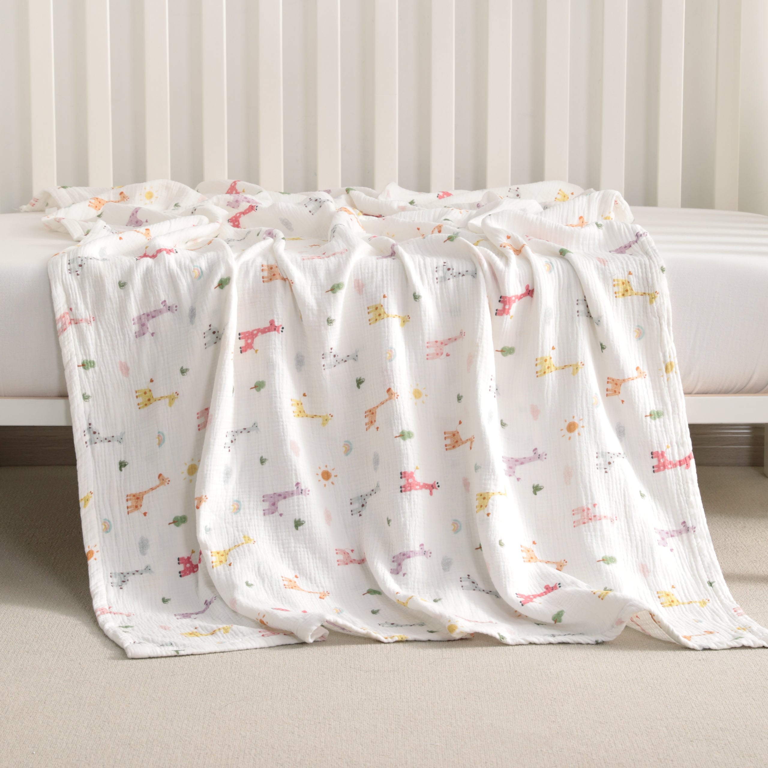 100% Cotton Double-layer Skin-friendly Toddler Blanket