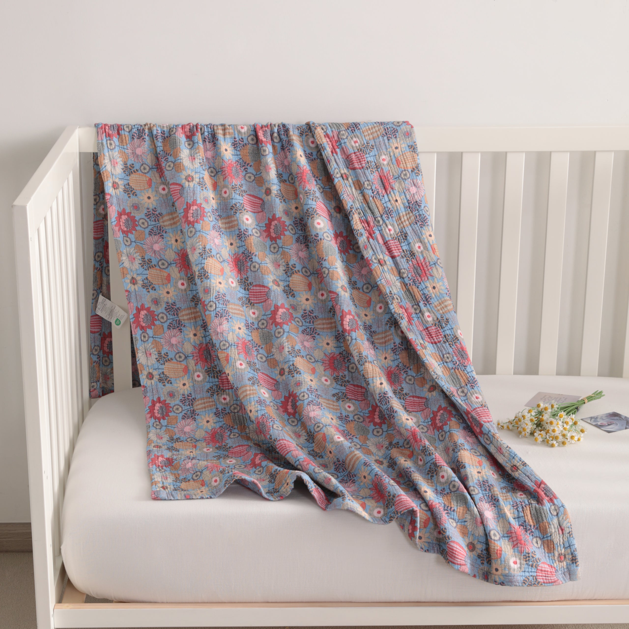 100% Cotton Four-layer Skin-friendly  Toddler Blanket