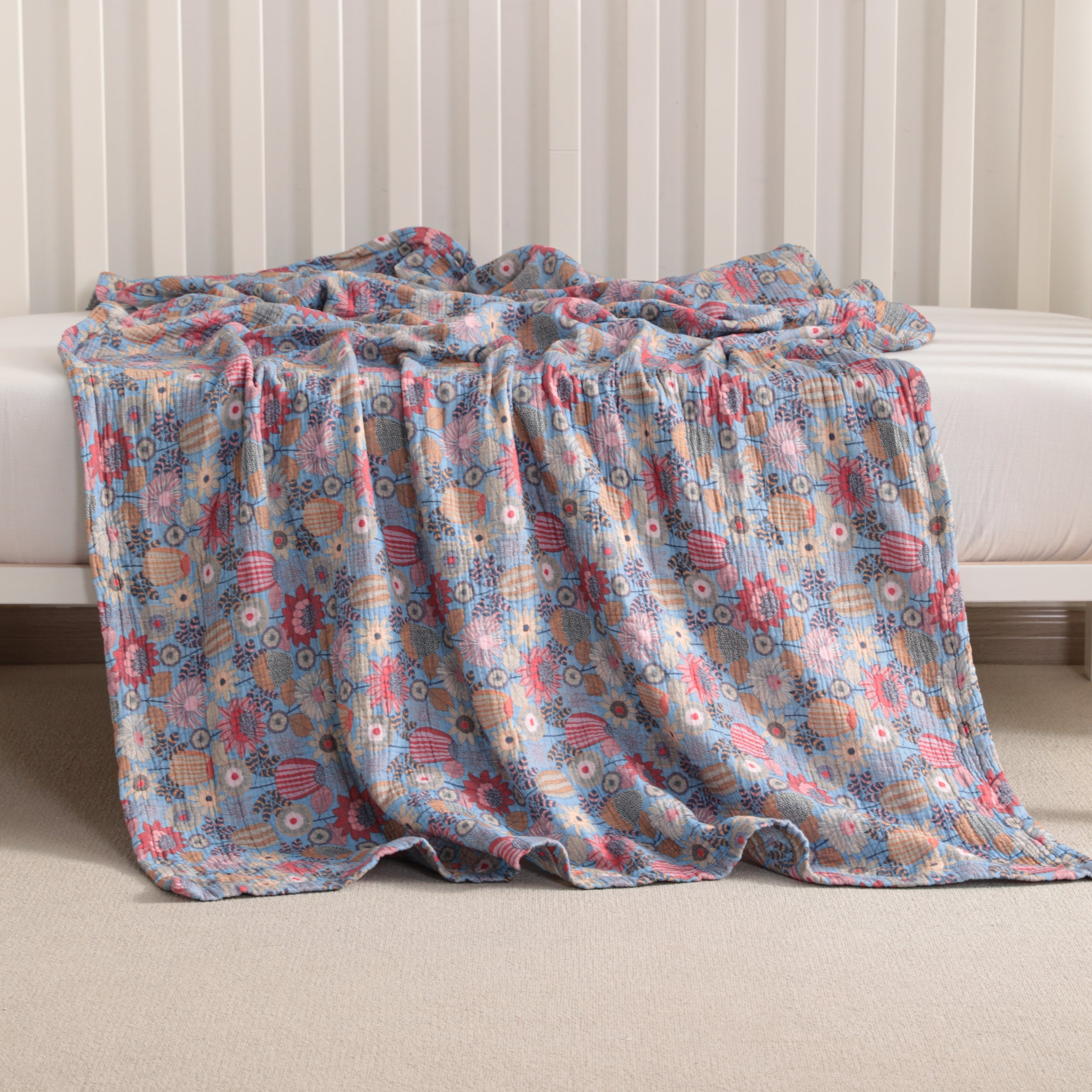 100% Cotton Double-layer Skin-friendly Toddler Blanket