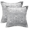 2 Pack Triple-Layer Cotton Euro Pillow Shams,26x26 Inches