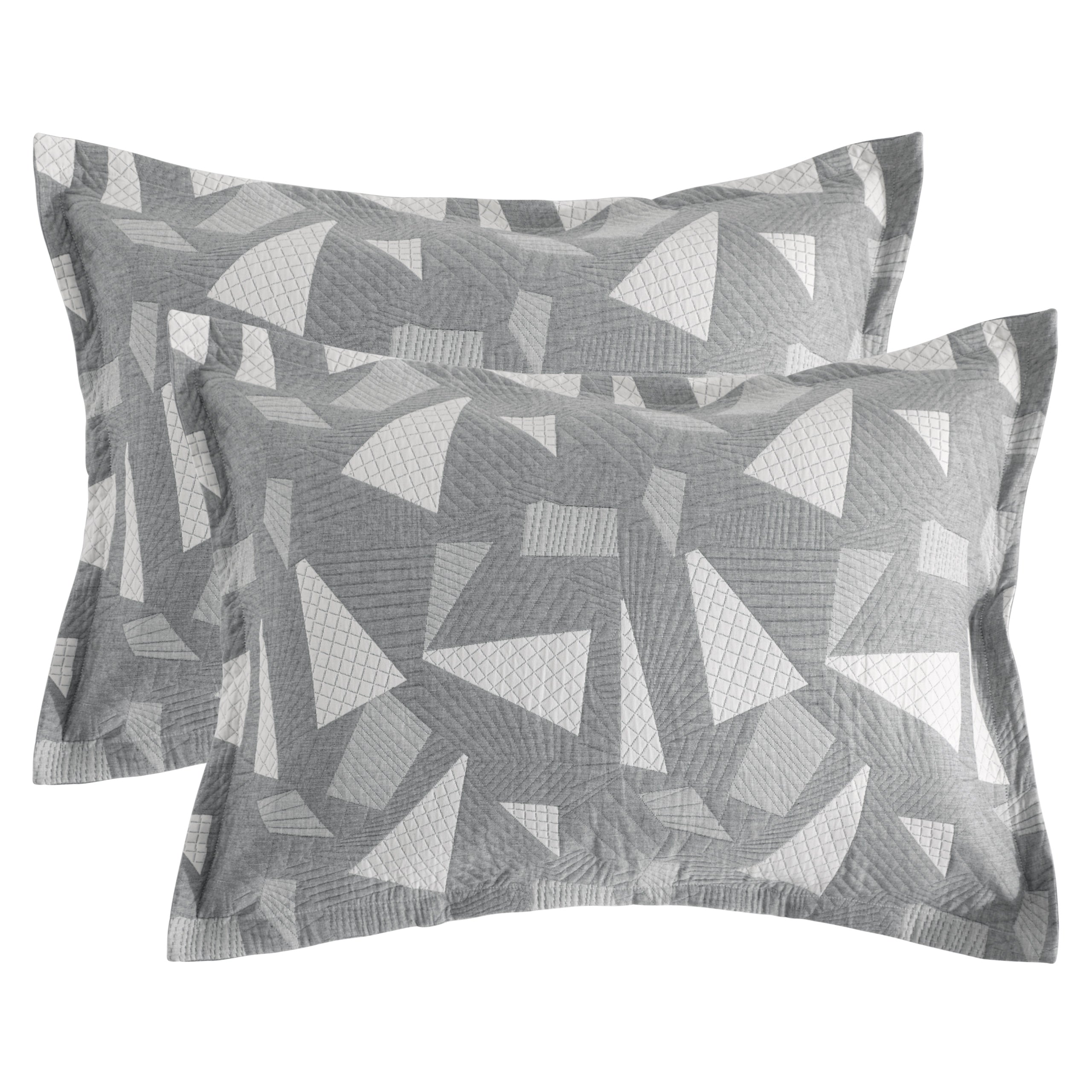 2 Pack Triple-Layer Cotton Pillow Shams