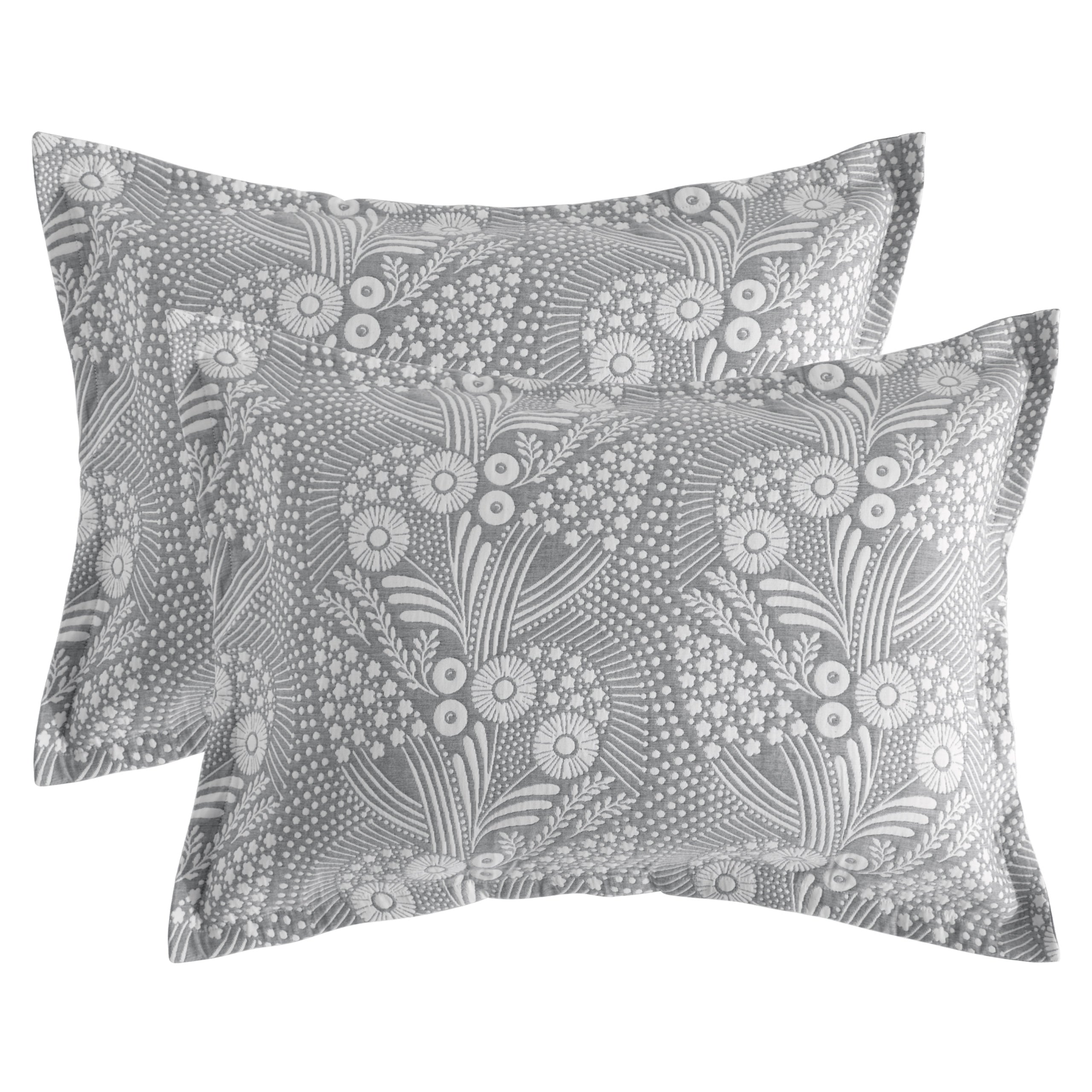 2 Pack Triple-Layer Cotton Pillow Shams