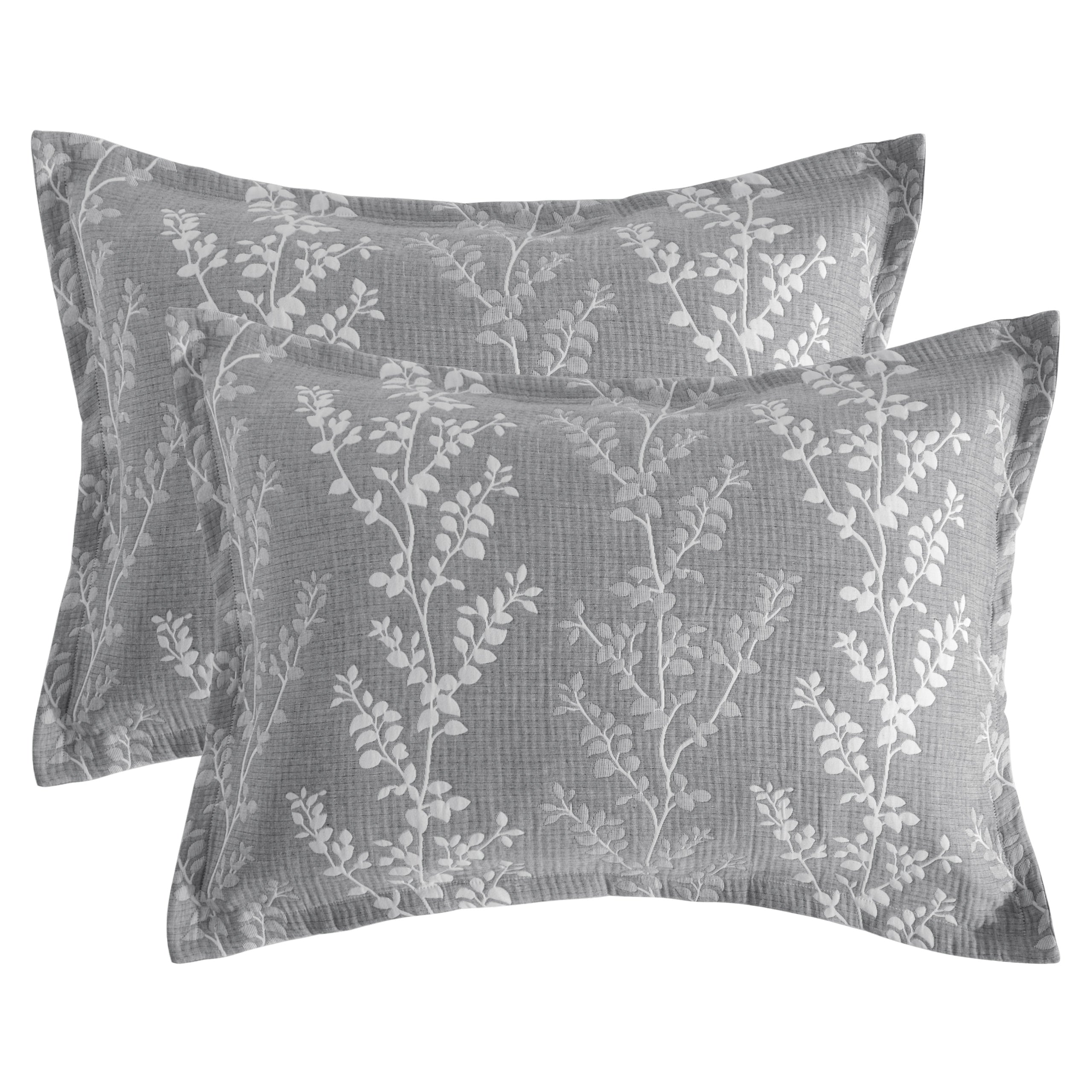 2 Pack Triple-Layer Cotton Pillow Shams