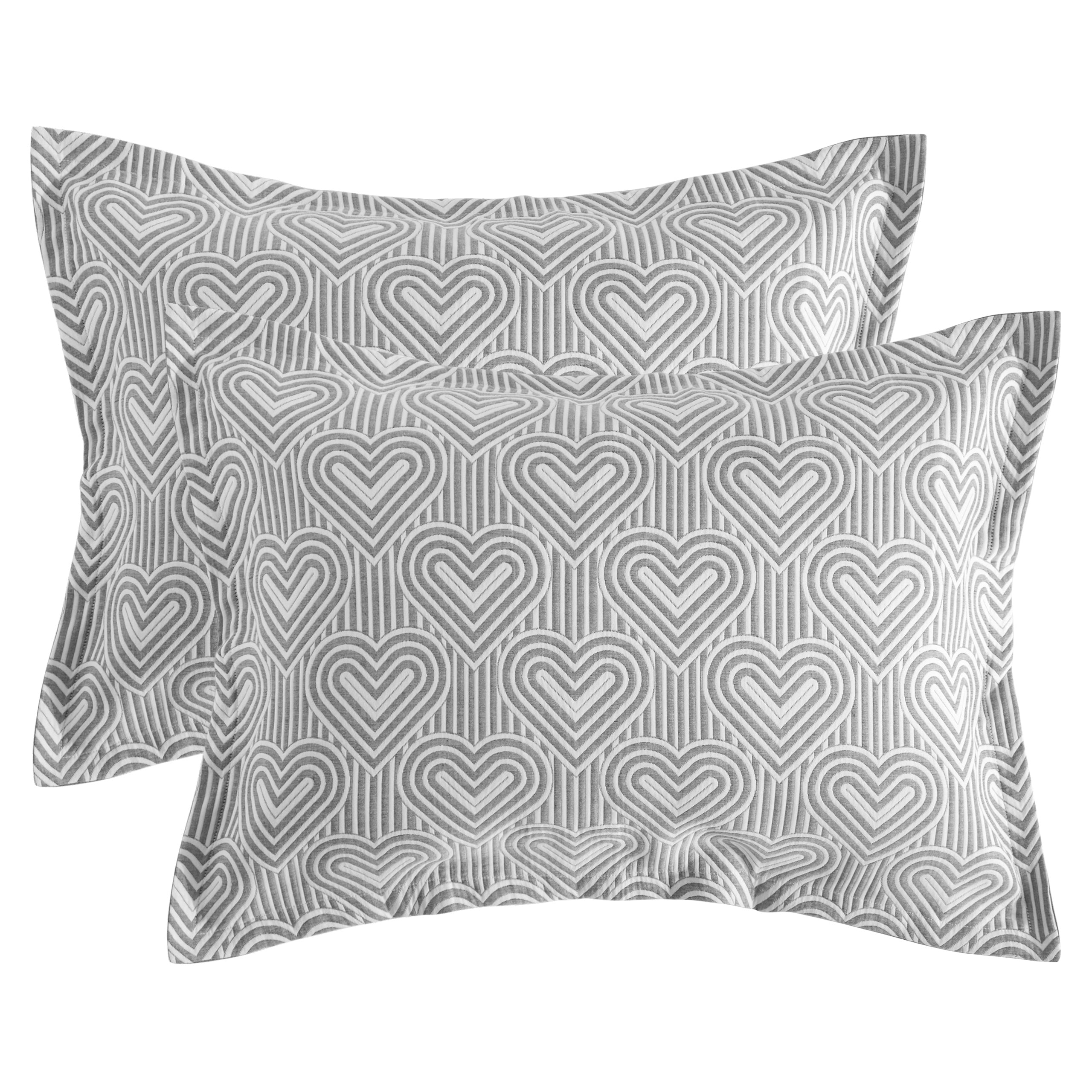 2 Pack Triple-Layer Cotton Pillow Shams