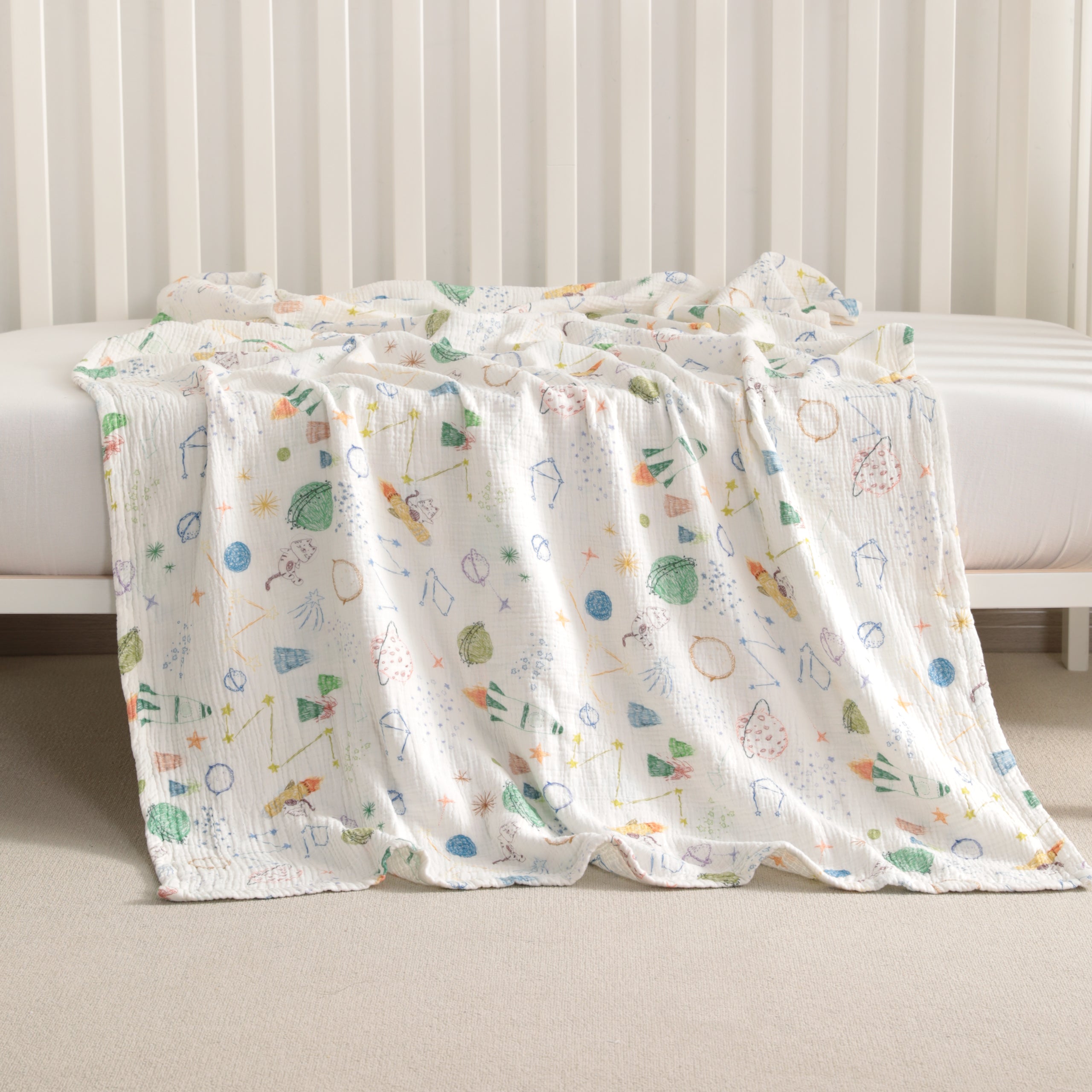 100% Cotton Double-layer Skin-friendly Toddler Blanket
