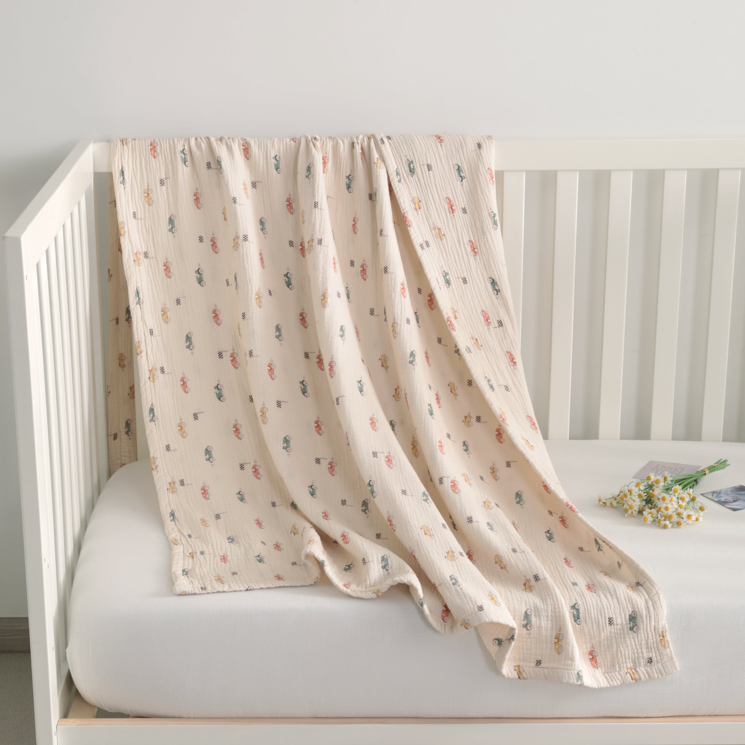 100% Cotton Four-layer Skin-friendly  Toddler Blanket
