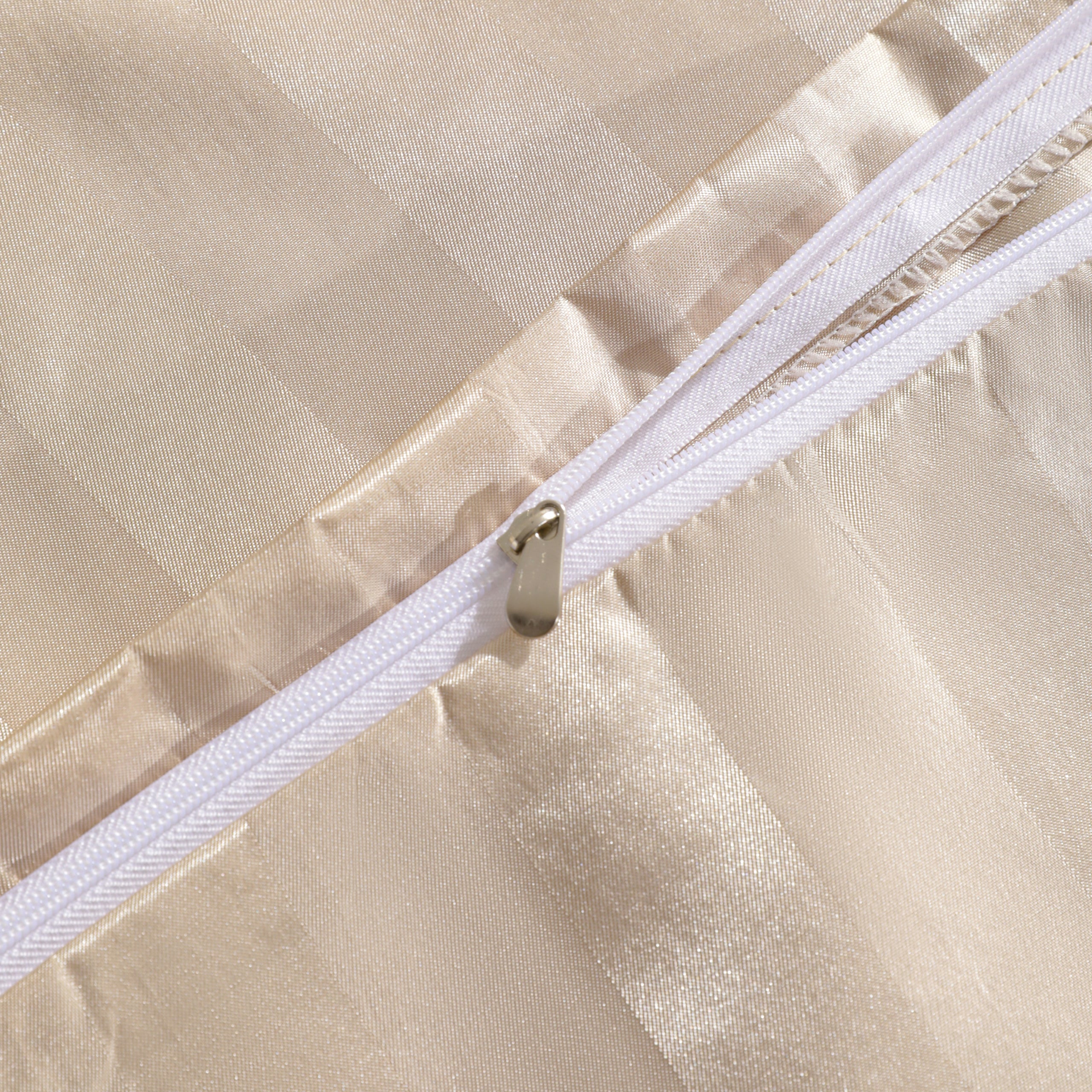 3 Pieces Luxurious Stripe Satin Duvet Cover Set