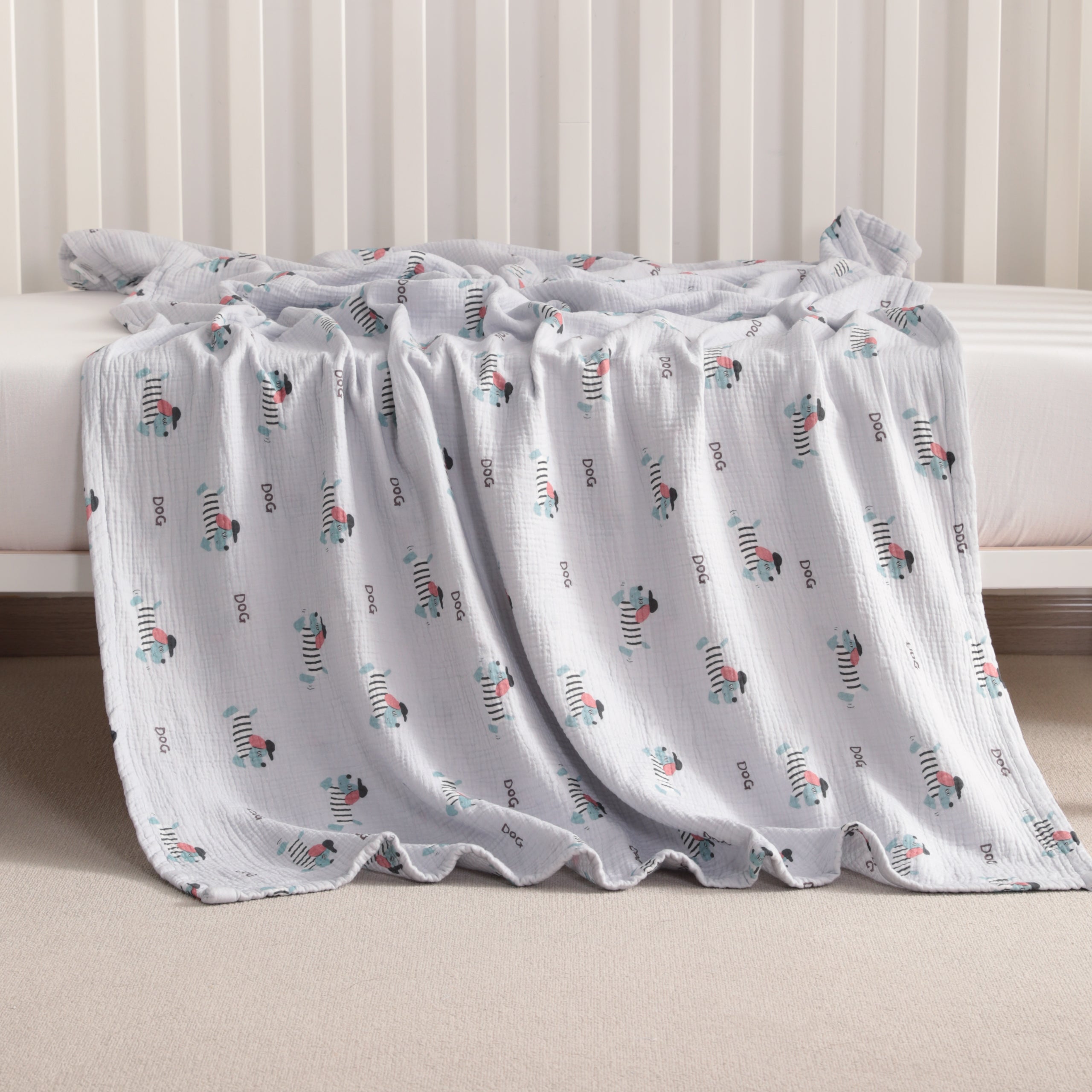 100% Cotton Double-layer Skin-friendly Toddler Blanket