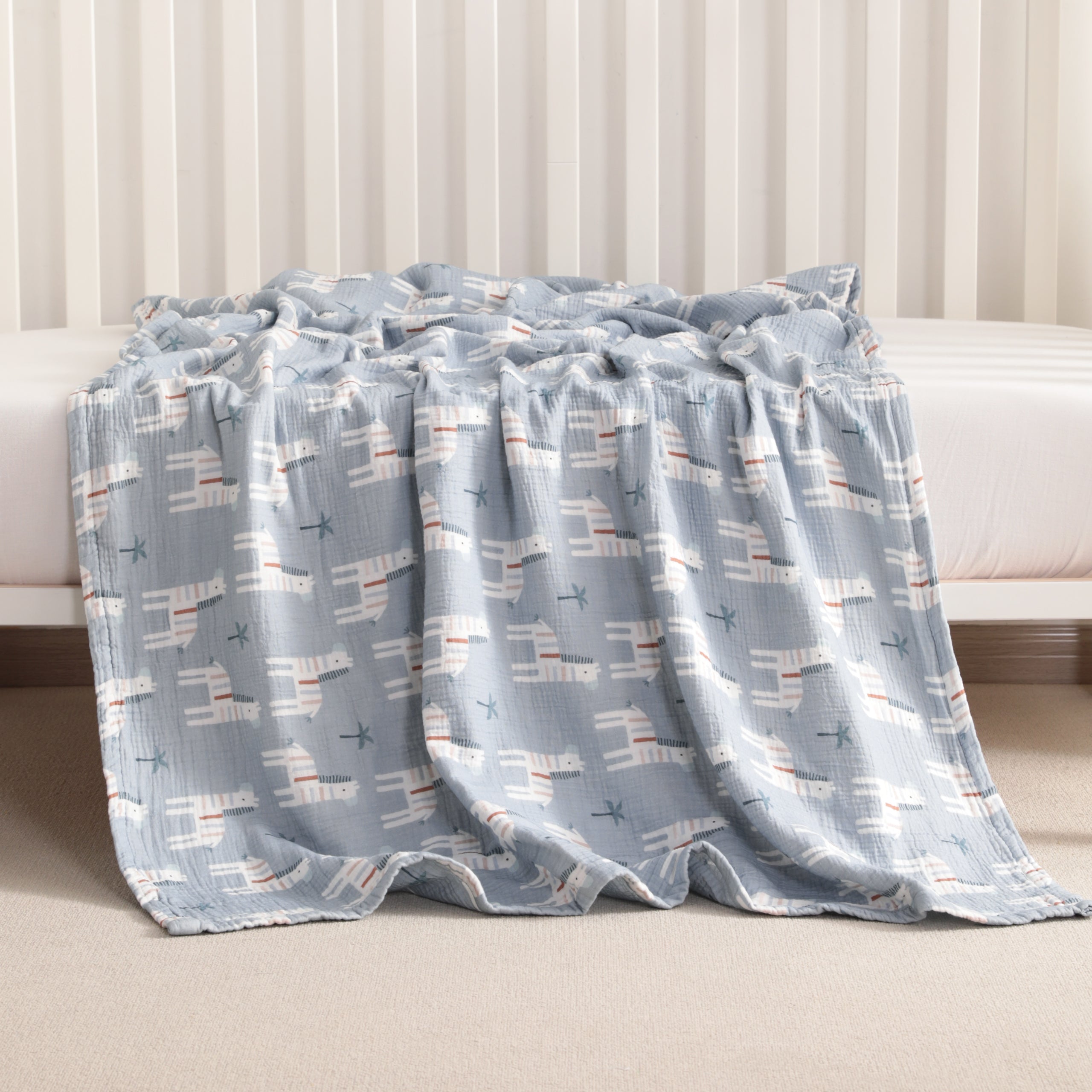 100% Cotton Double-layer Skin-friendly Toddler Blanket