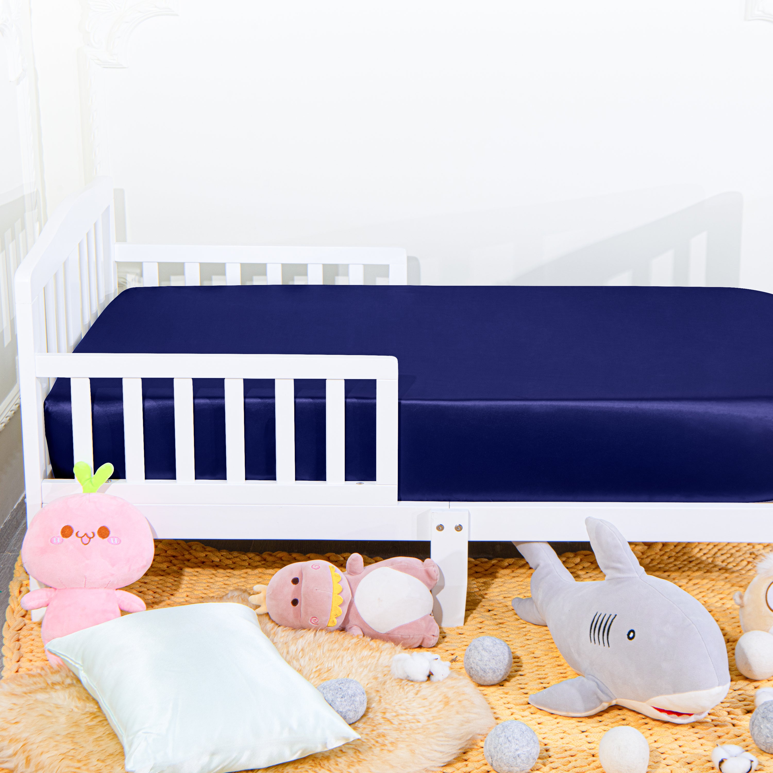 Soft and Skin-friendly Satin Fitted Crib Sheet