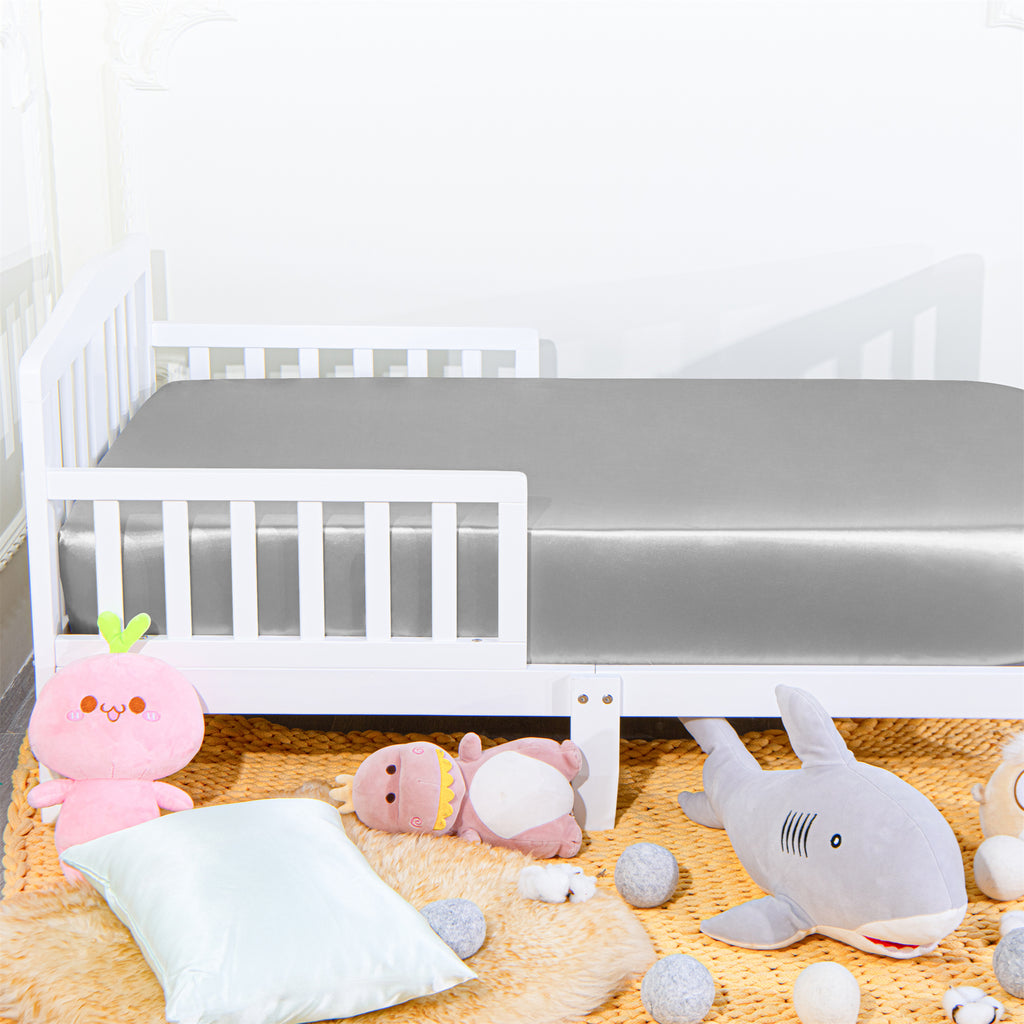 Soft and Skin-friendly Satin Fitted Crib Sheet