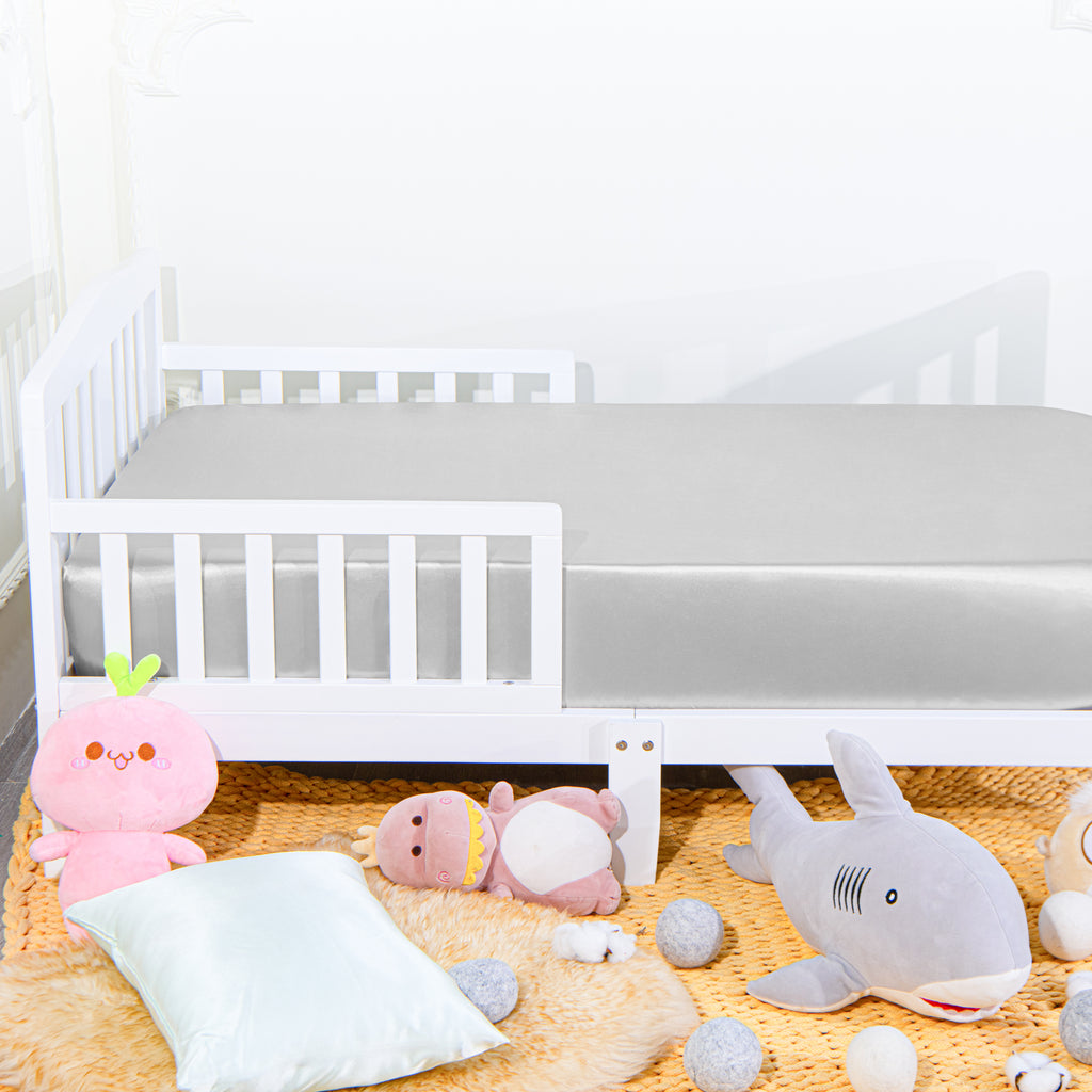 Soft and Skin-friendly Satin Fitted Crib Sheet