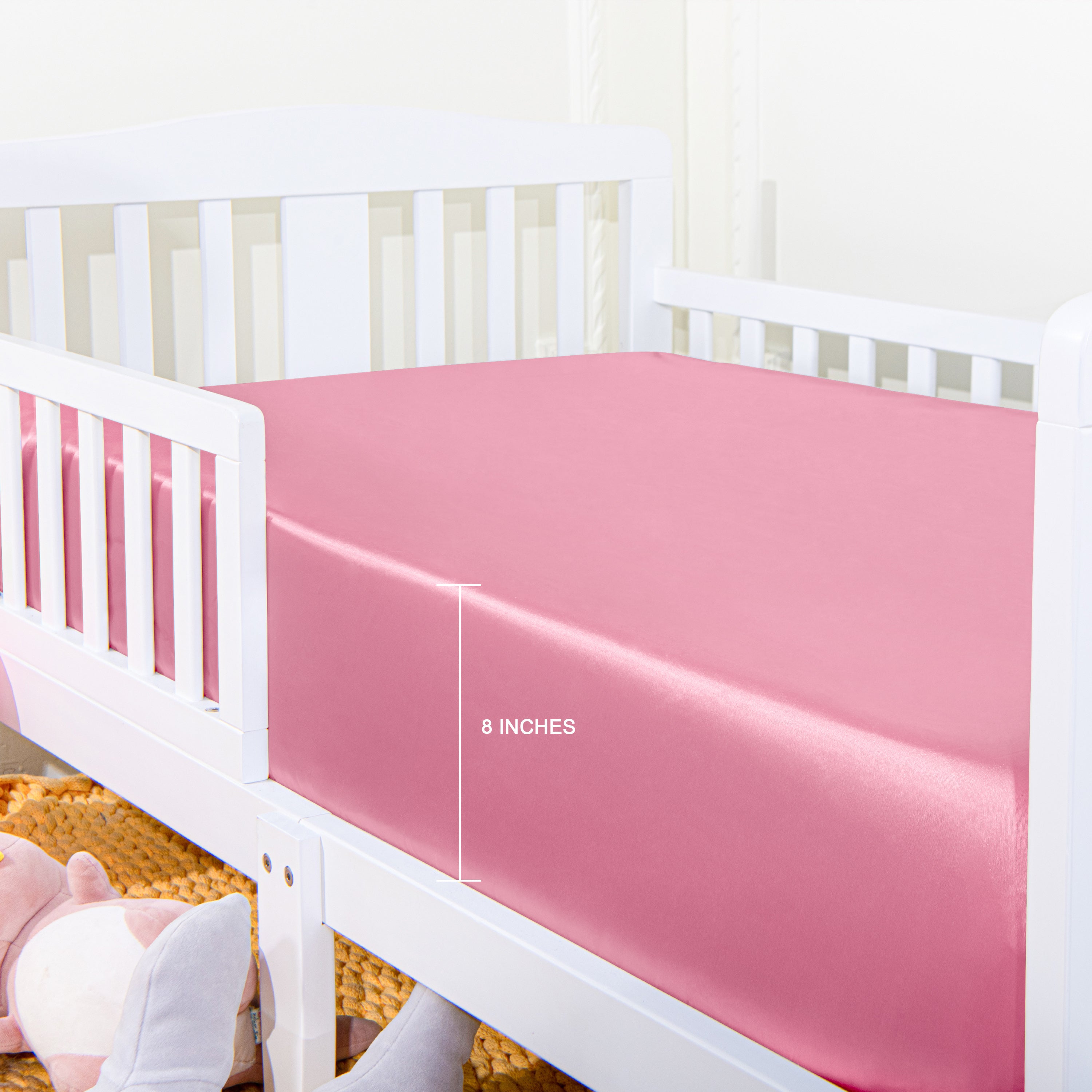 Soft and Skin-friendly Satin Fitted Crib Sheet