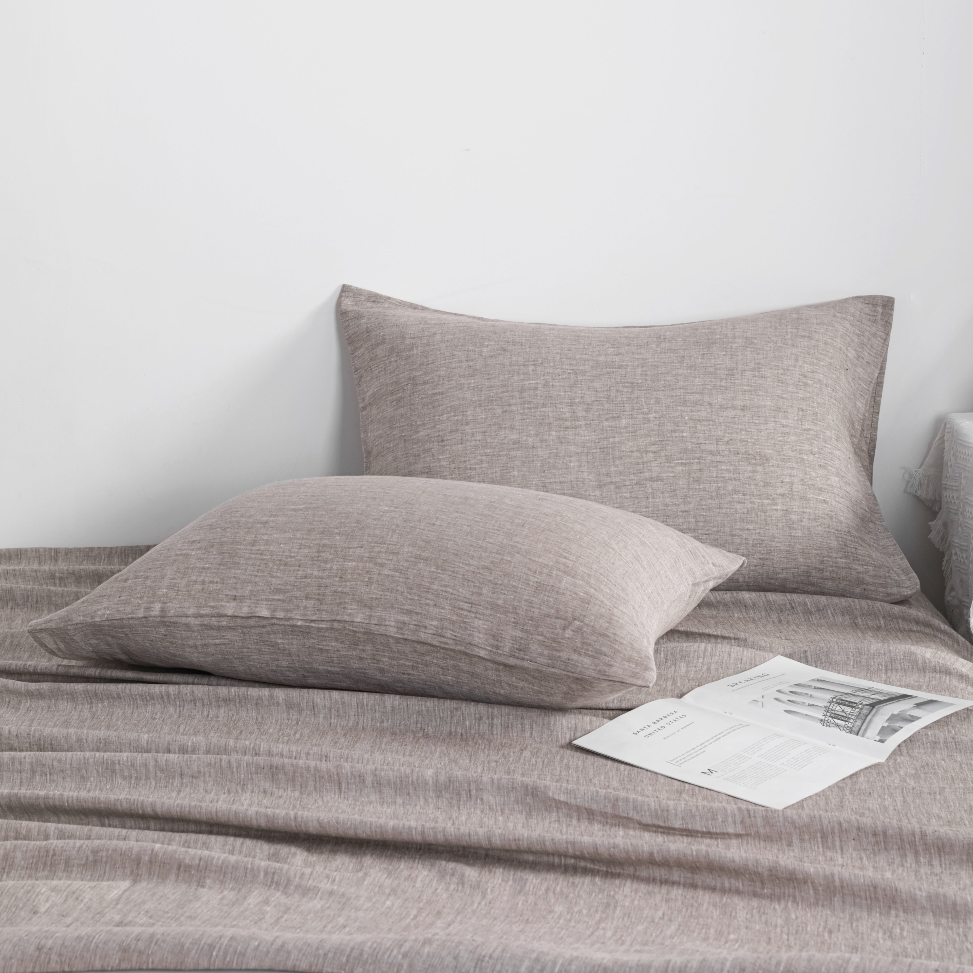 100% Linen Soft and Breathable Pillowcases