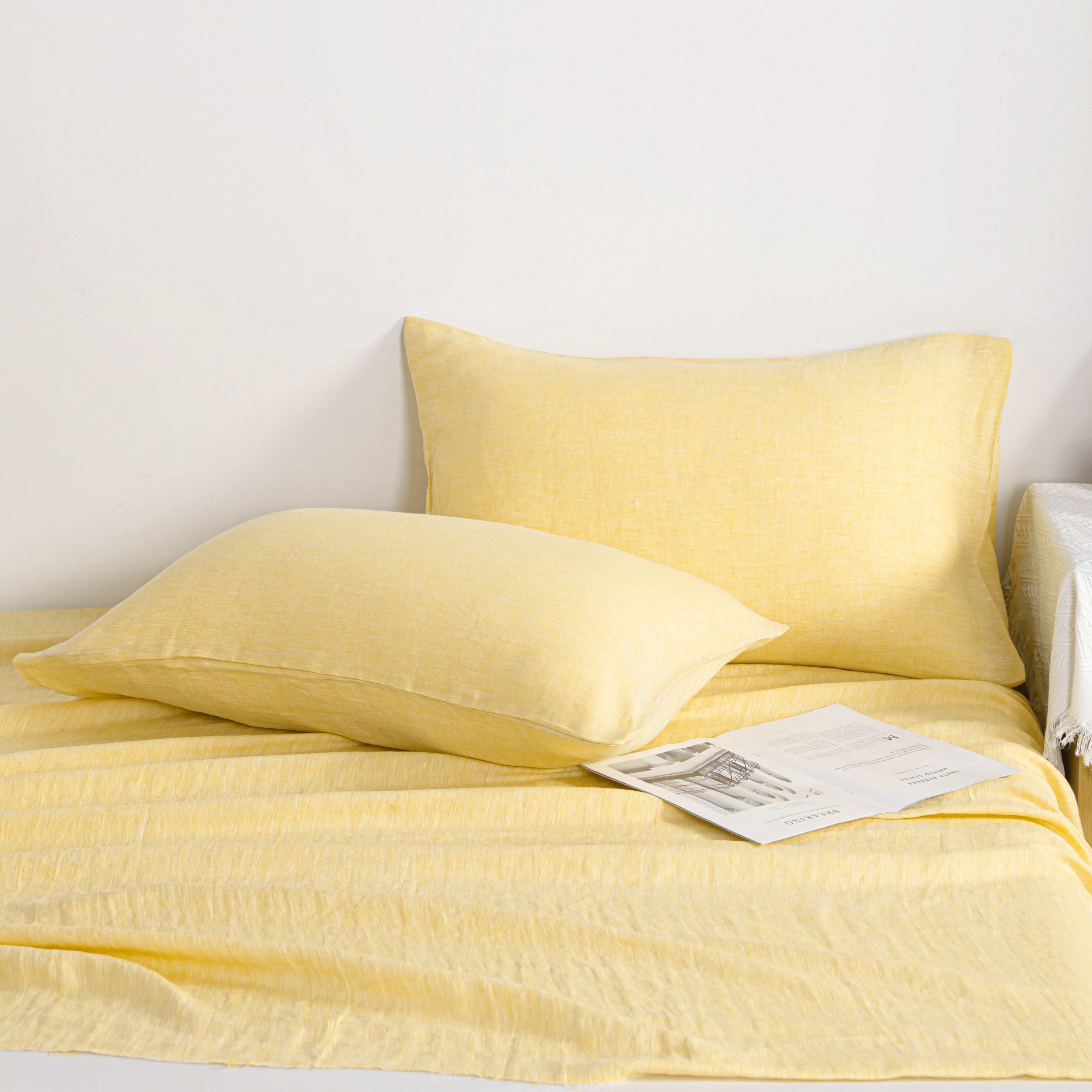 100% Linen Soft and Breathable Pillowcases