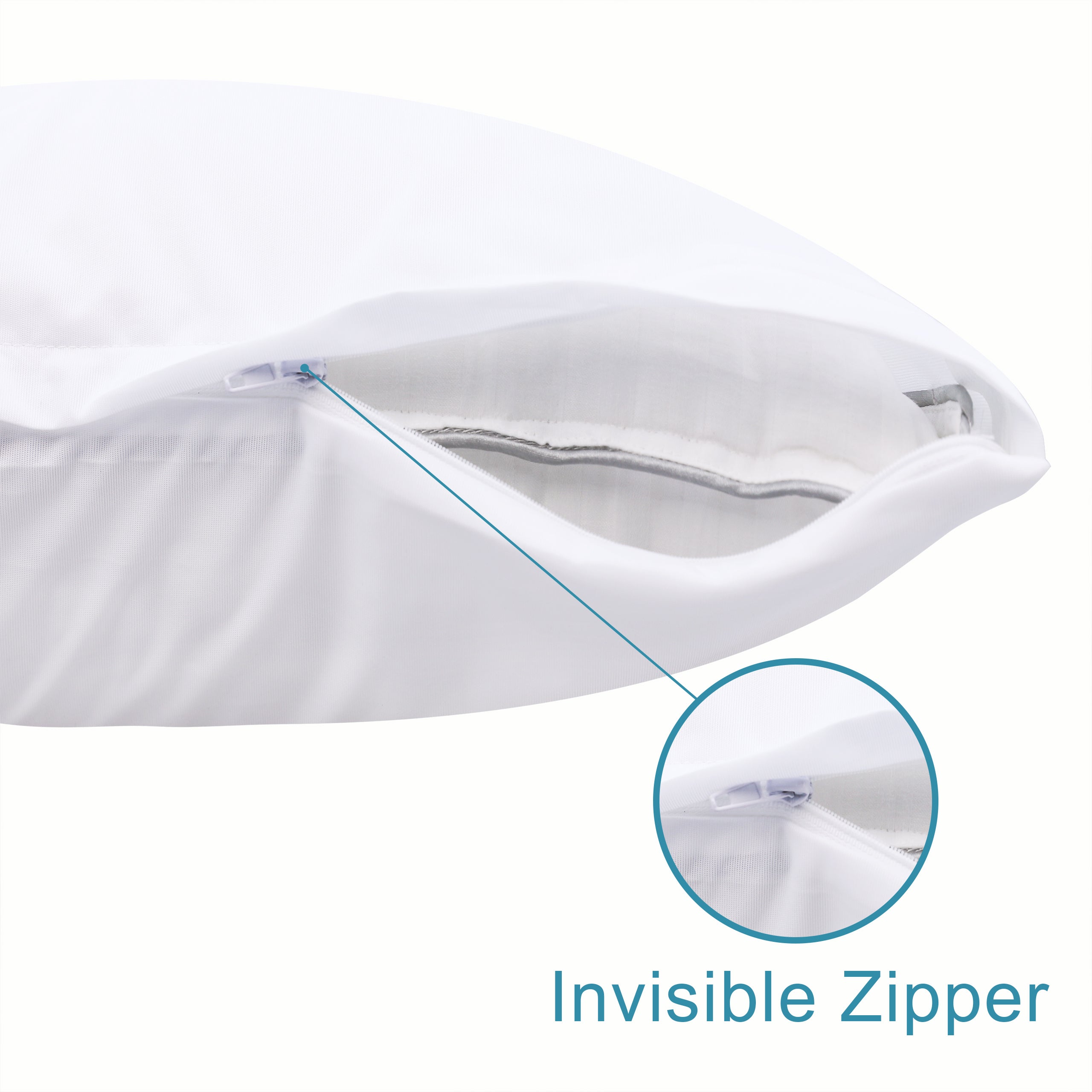 4 Pack Microfiber Waterproof Pillow Protectors