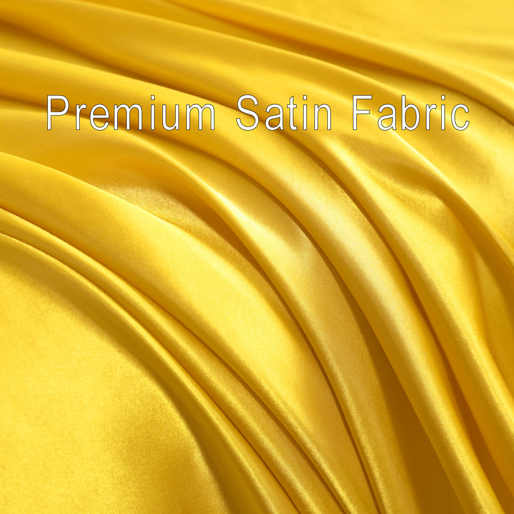 4 Pieces Luxury and Silky Smooth Satin Bed Sheet Set