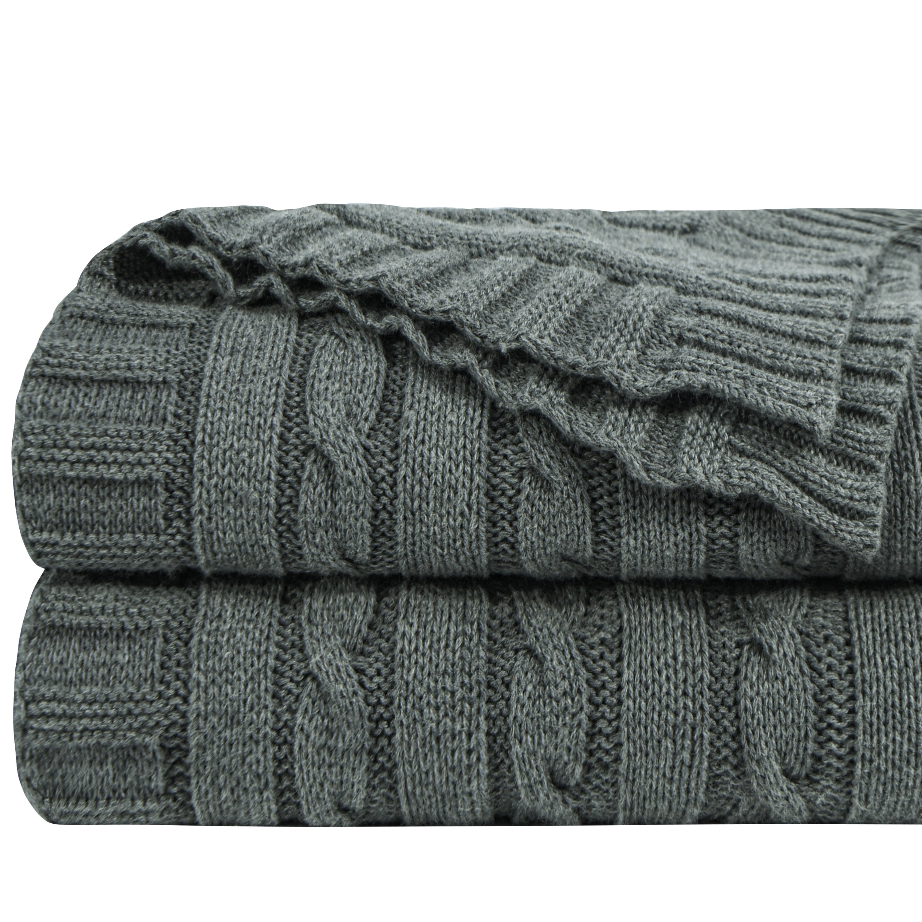 Cotton Cable Knit Blanket