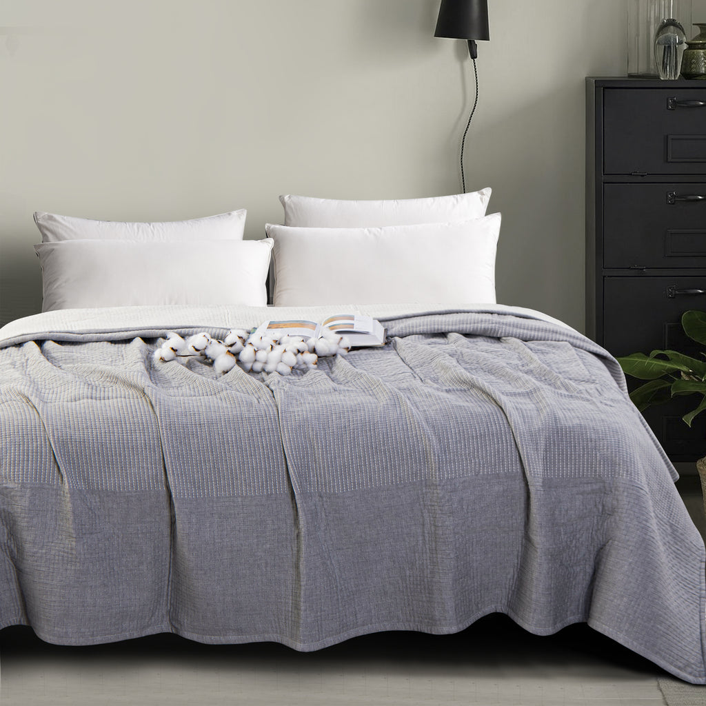 3-Layer Cotton Ultra Soft and Breathable Bed Blanket