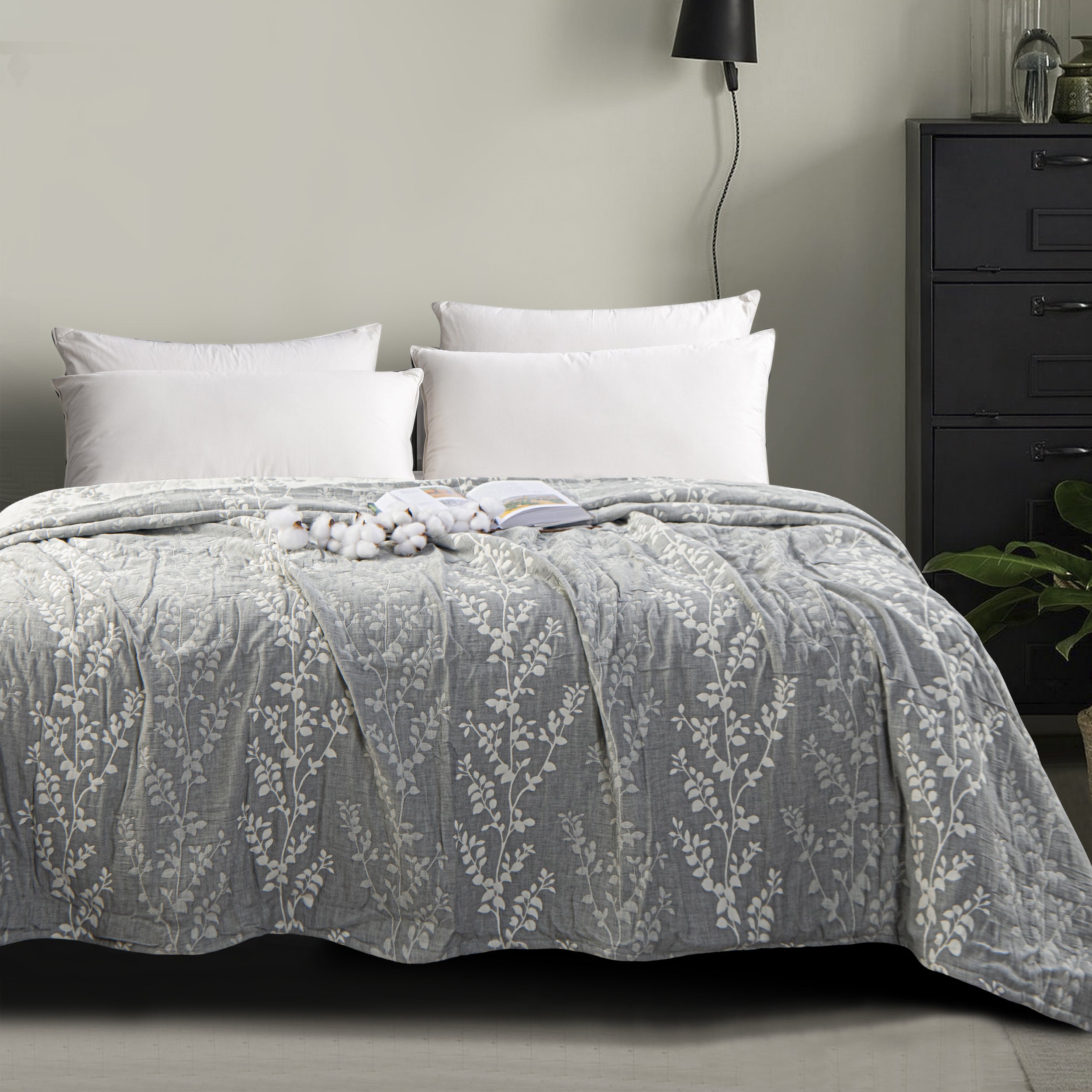 3-Layer Cotton Ultra Soft and Breathable Bed Blanket