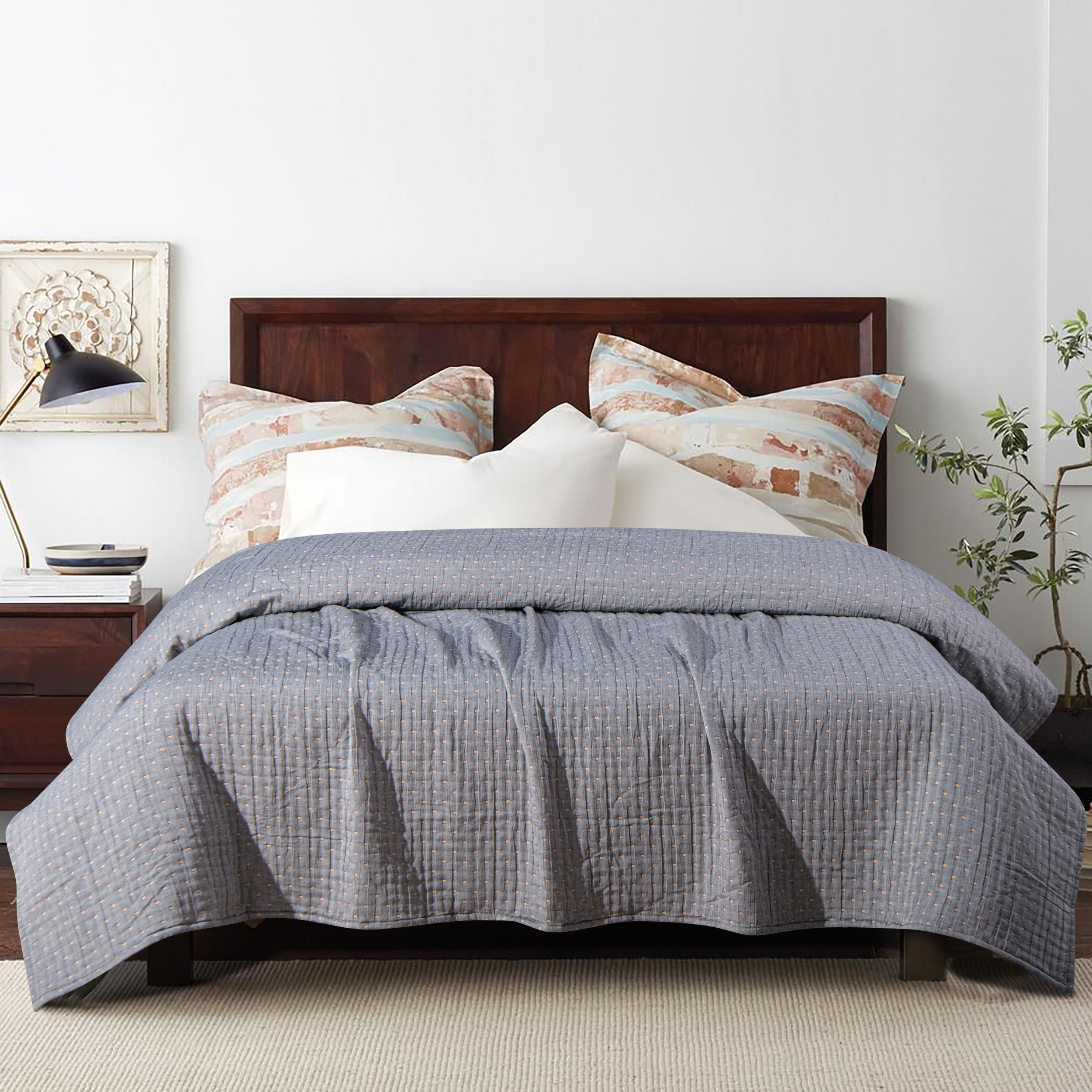 3-Layer Cotton Ultra Soft and Breathable Bed Blanket