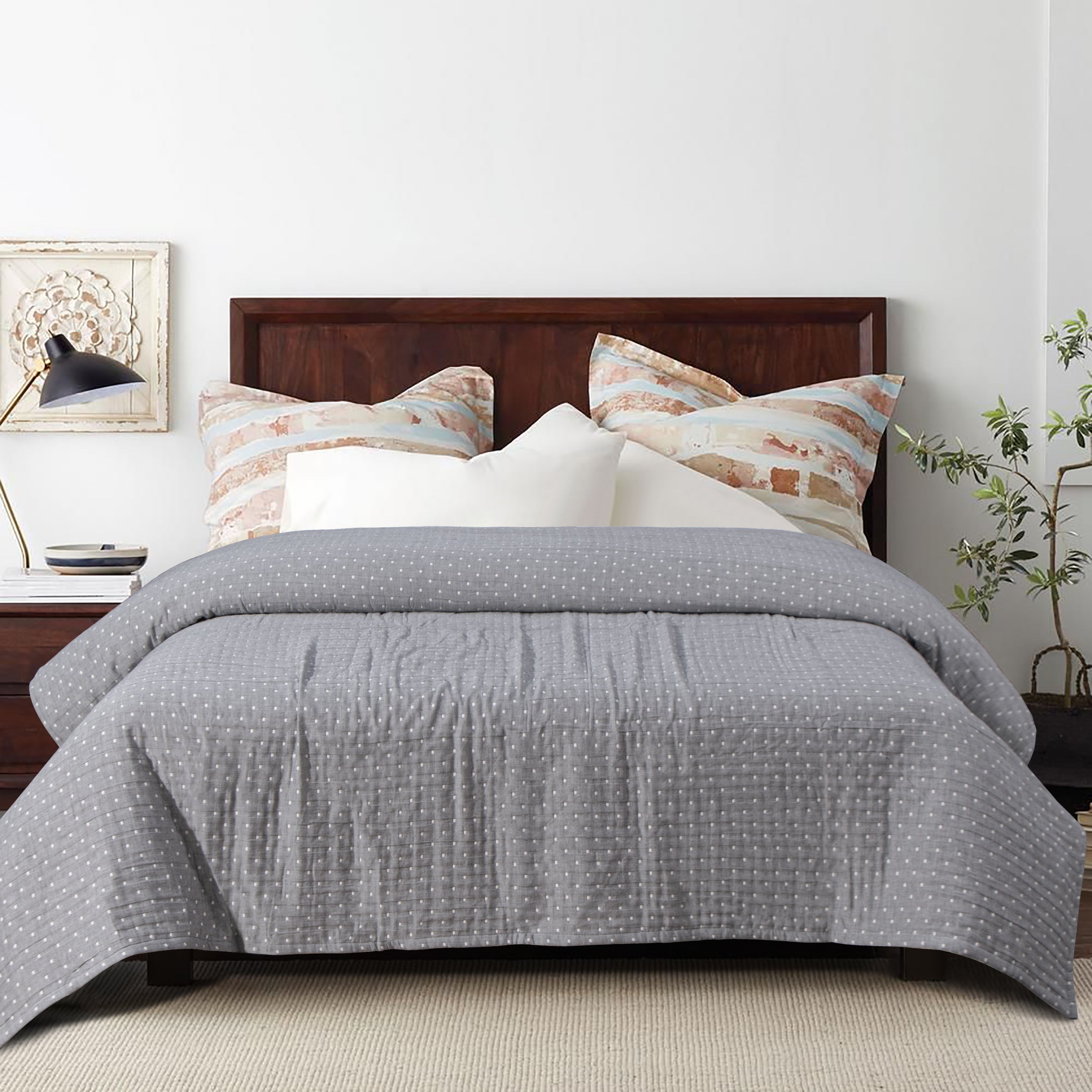 3-Layer Cotton Ultra Soft and Breathable Bed Blanket