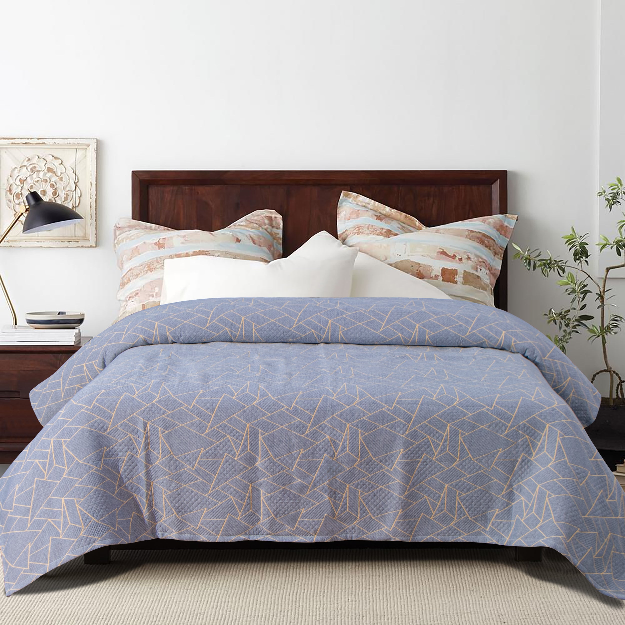 3-Layer Cotton Ultra Soft and Breathable Bed Blanket