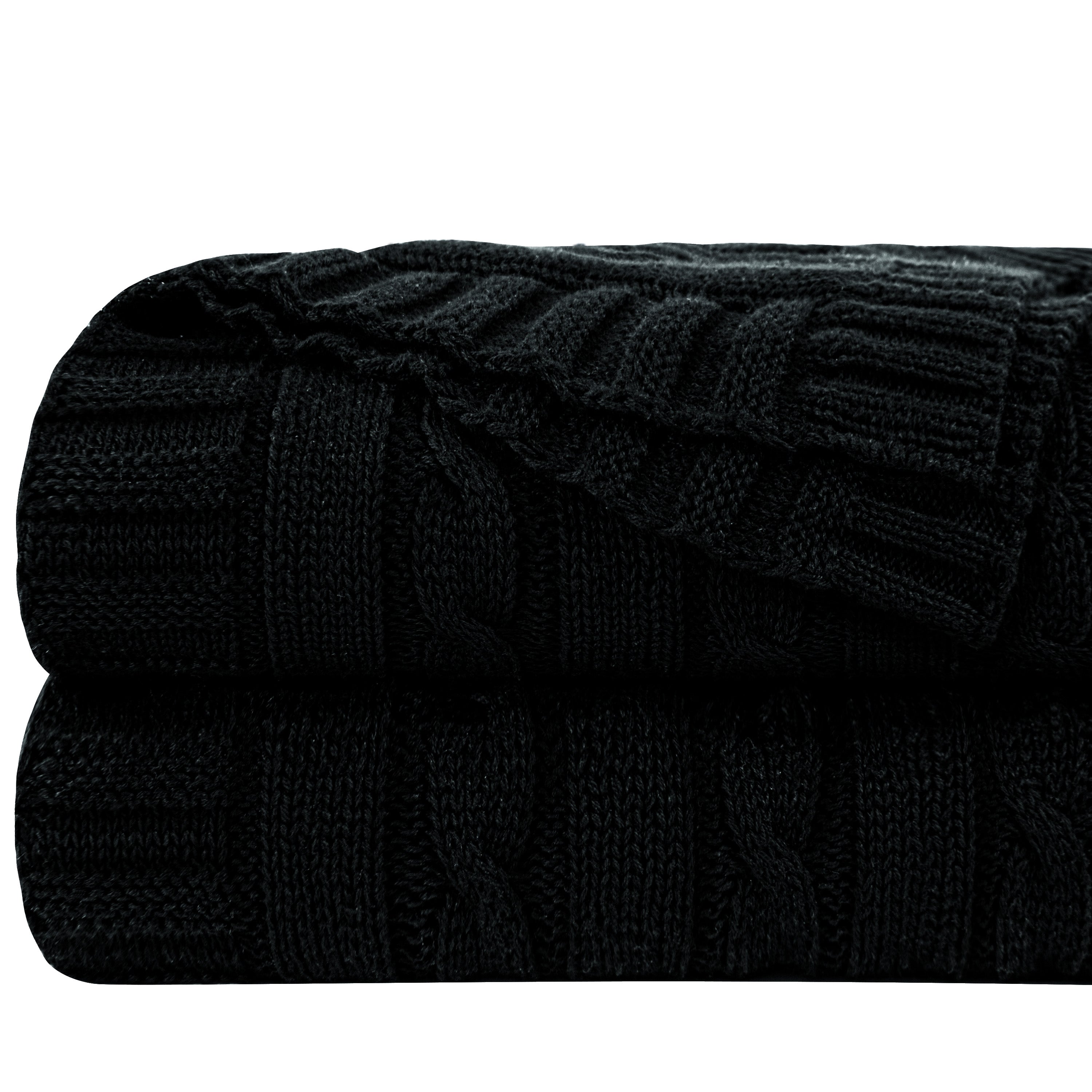 Cotton Cable Knit Blanket