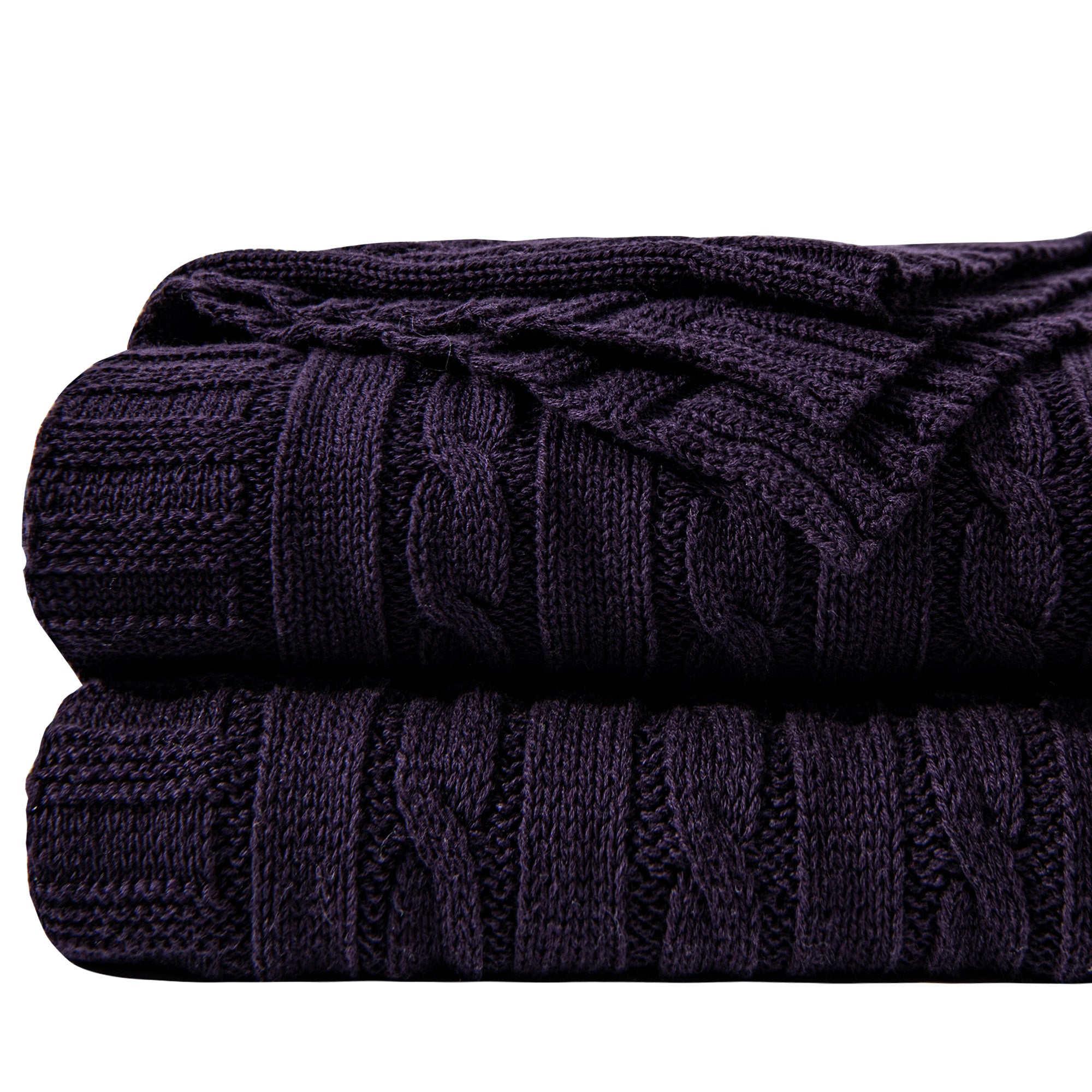 Cotton Cable Knit Blanket