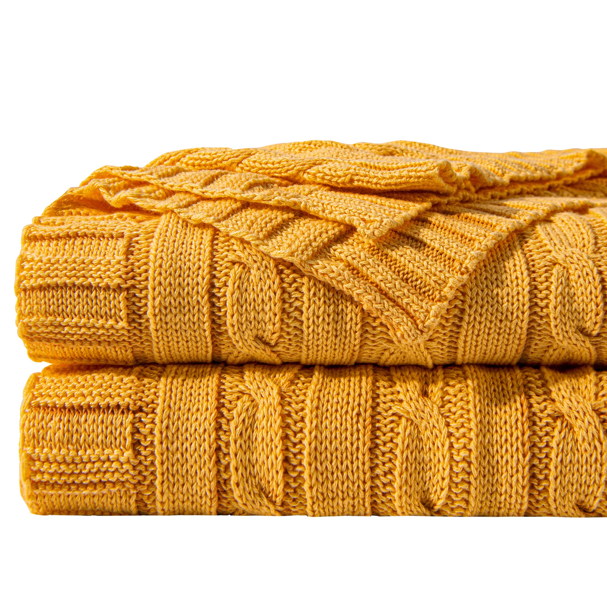 Cotton Cable Knit Blanket