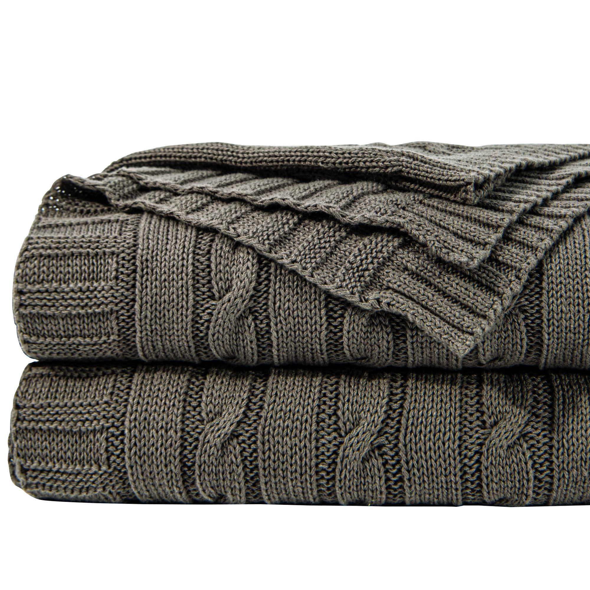 Cotton Cable Knit Blanket