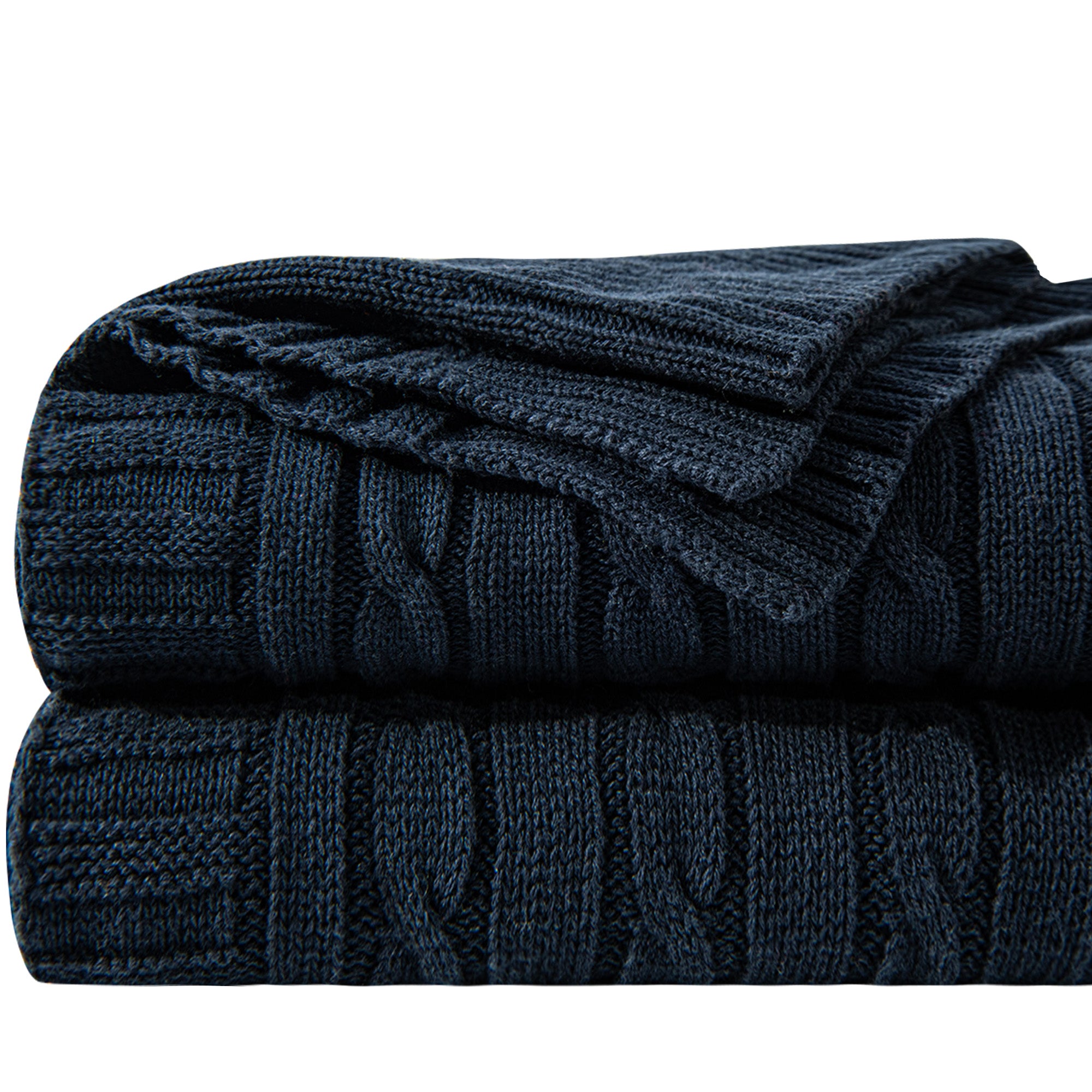 Cotton Cable Knit Blanket
