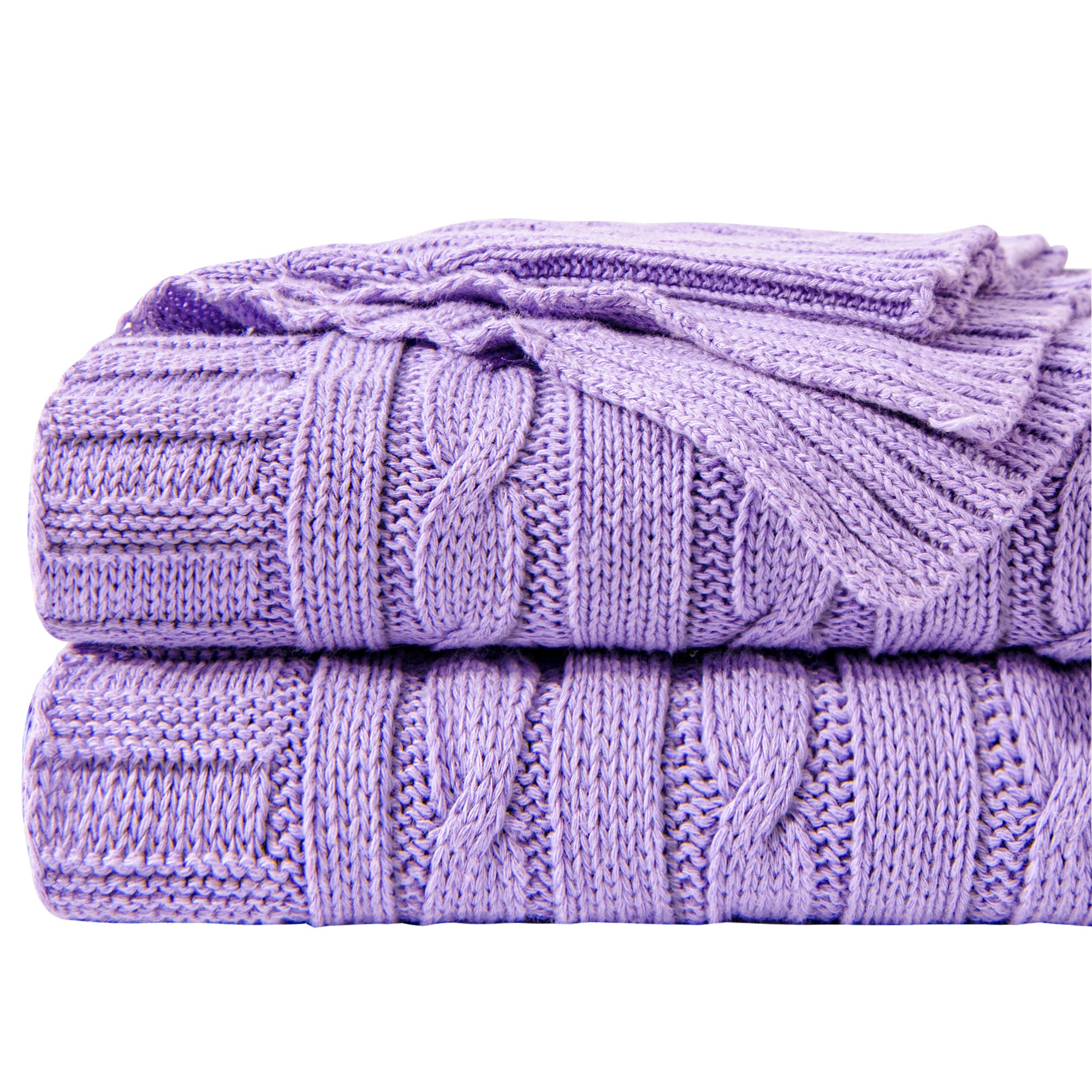 Cotton Cable Knit Blanket