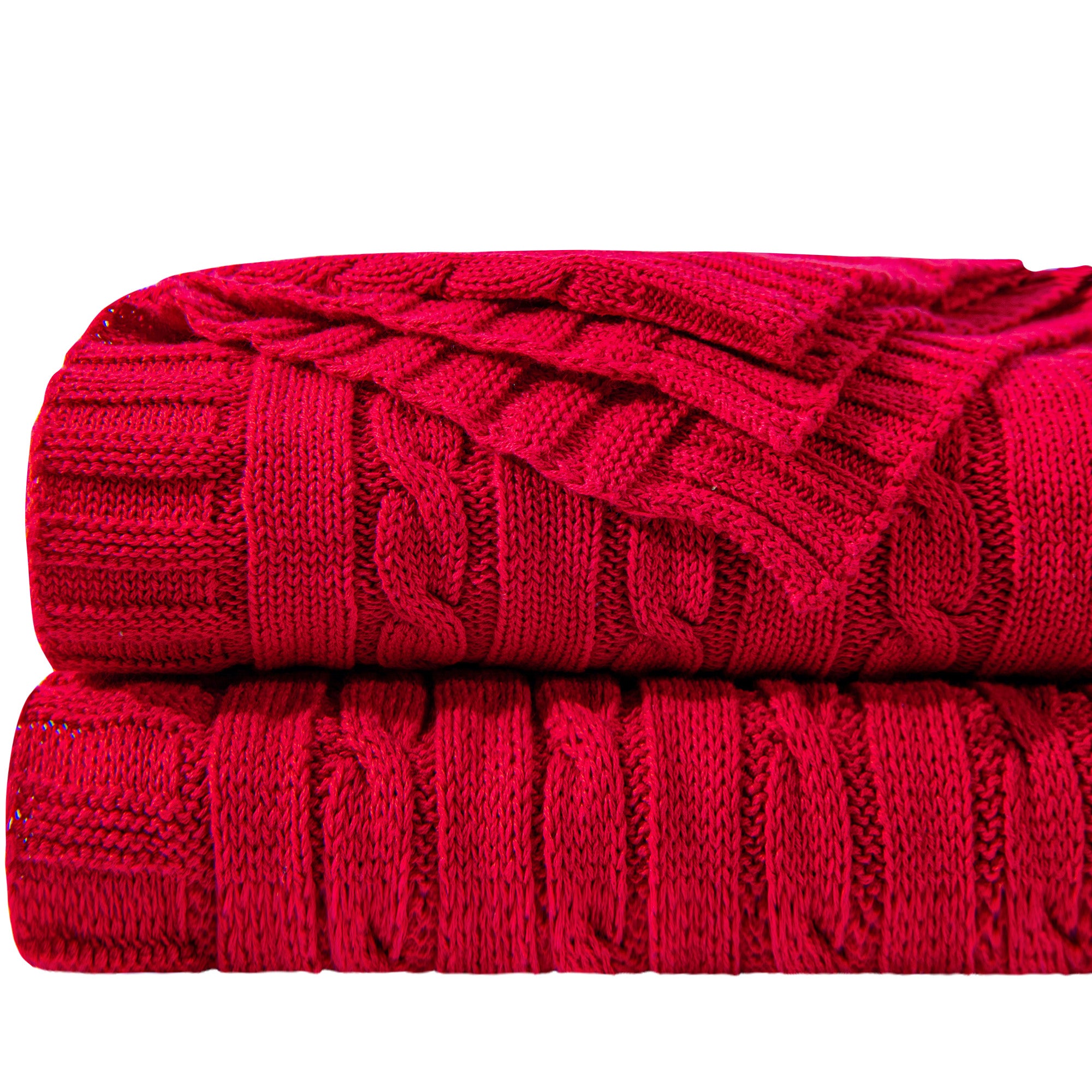 Cotton Cable Knit Blanket