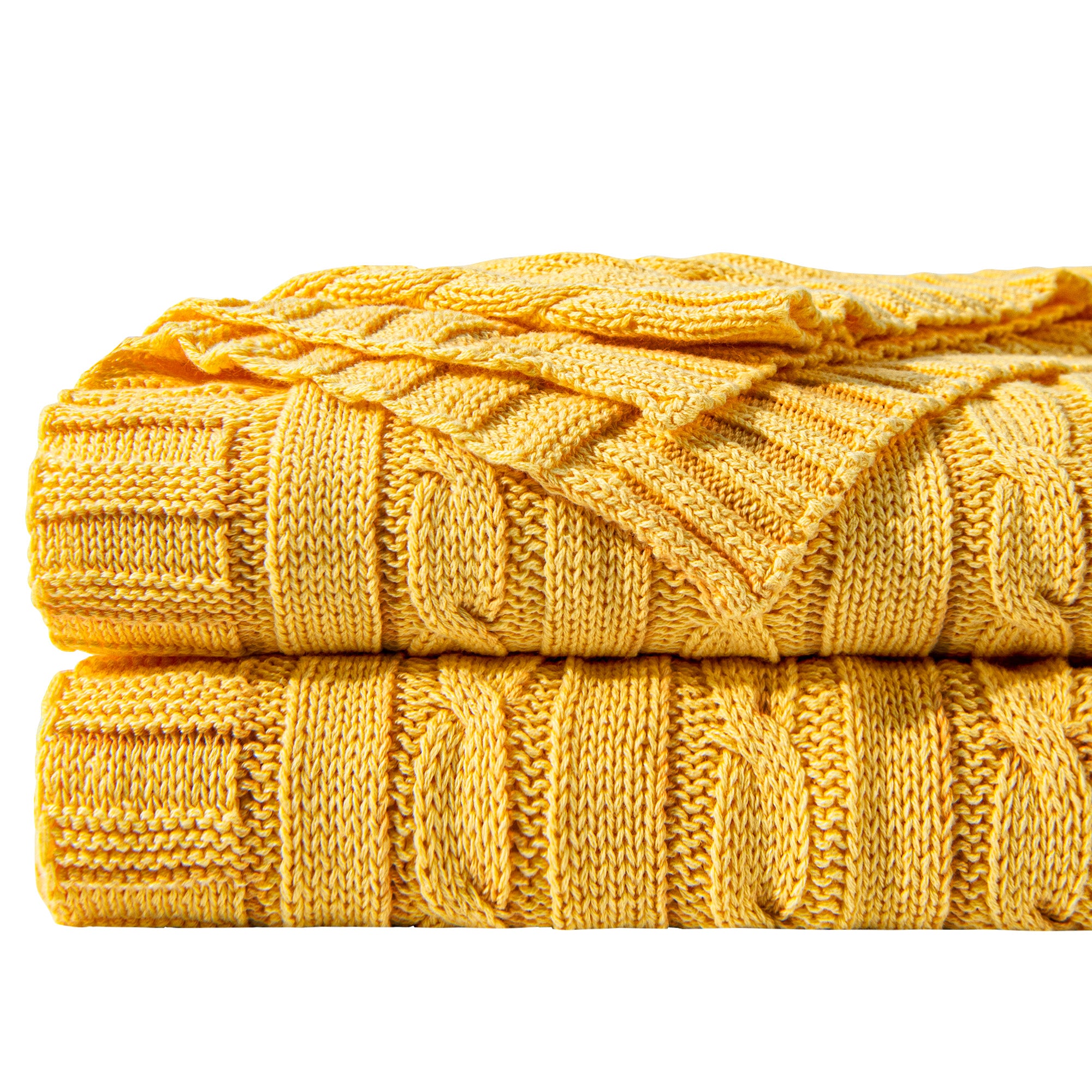 Cotton Cable Knit Blanket
